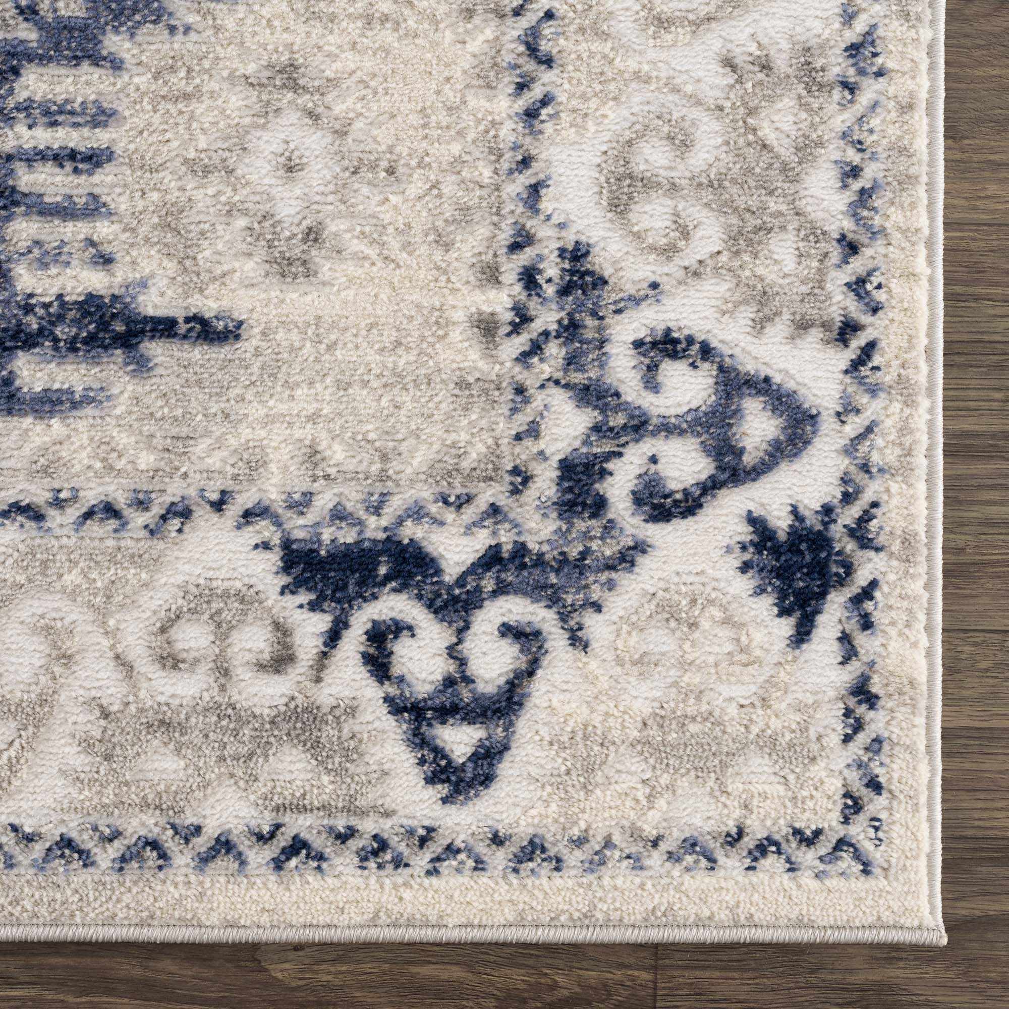 Bindi Navy Area Rug - Clearance by Boutique Rugs