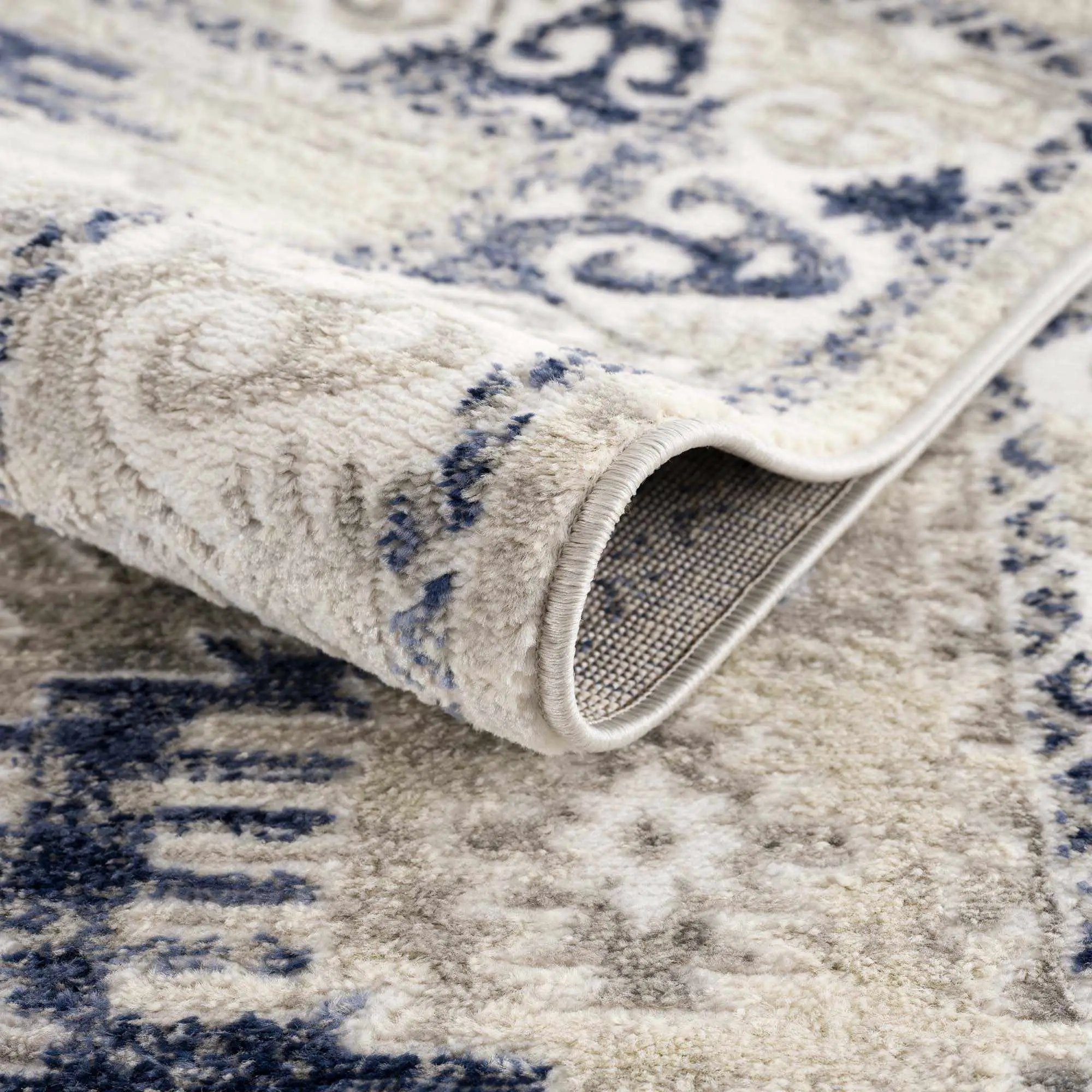 Bindi Navy Area Rug - Clearance by Boutique Rugs