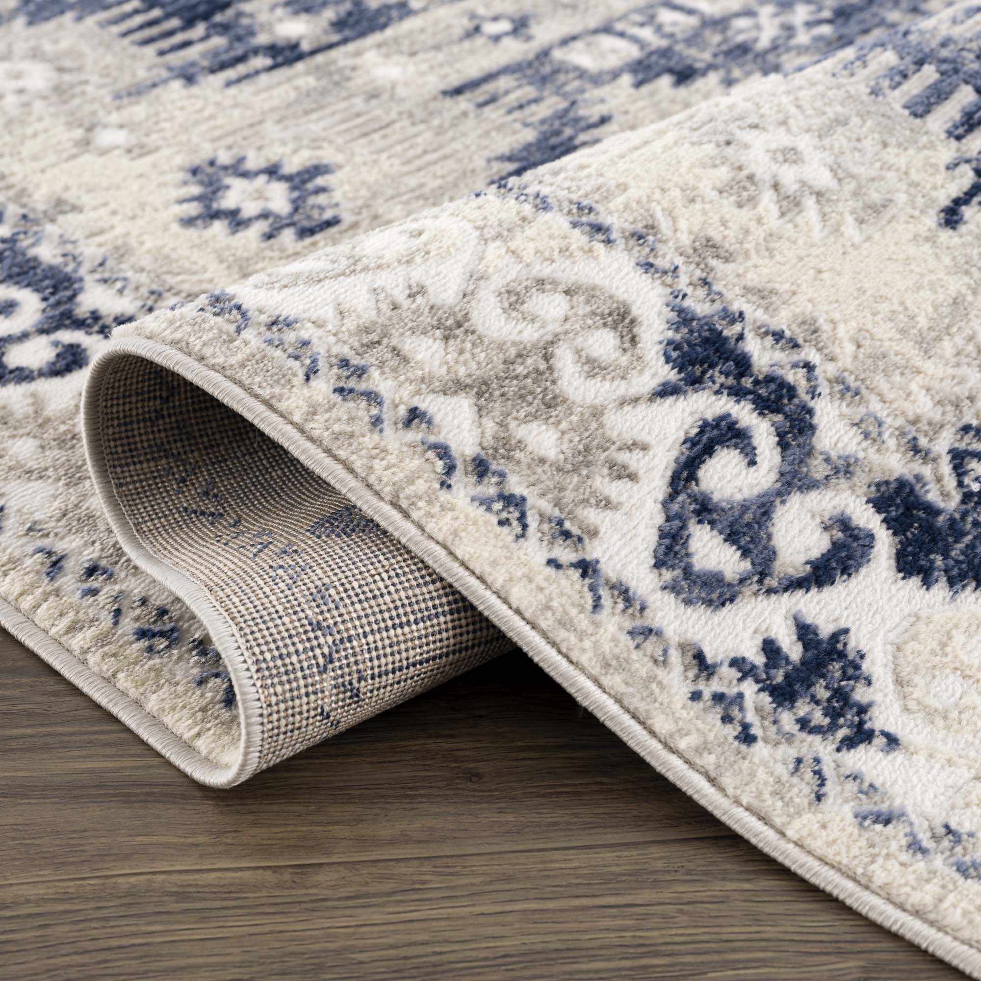 Bindi Navy Area Rug - Clearance by Boutique Rugs