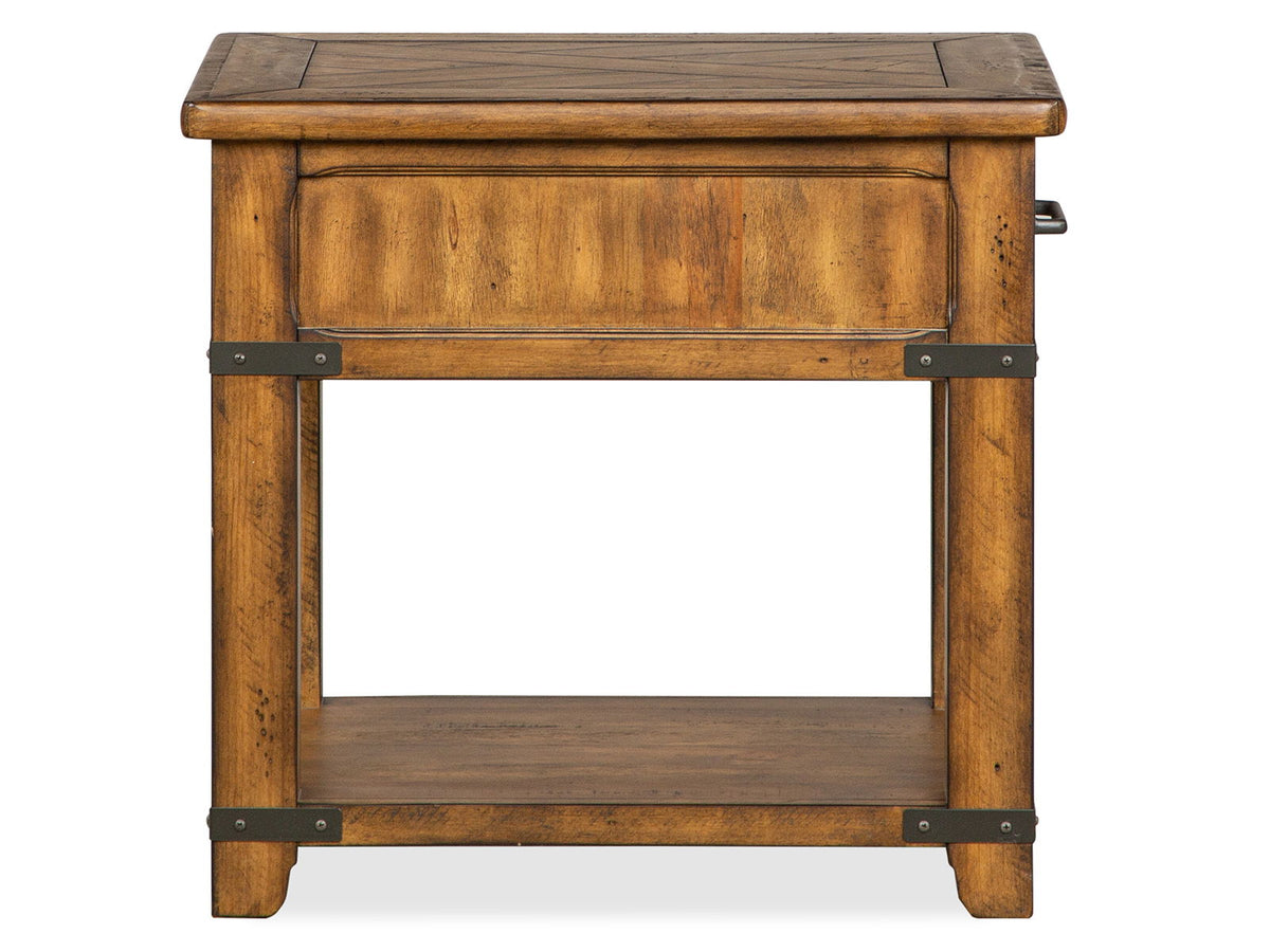 Chesterfield - Rectangular End Table - Farmhouse Timber, photo 6 of 7