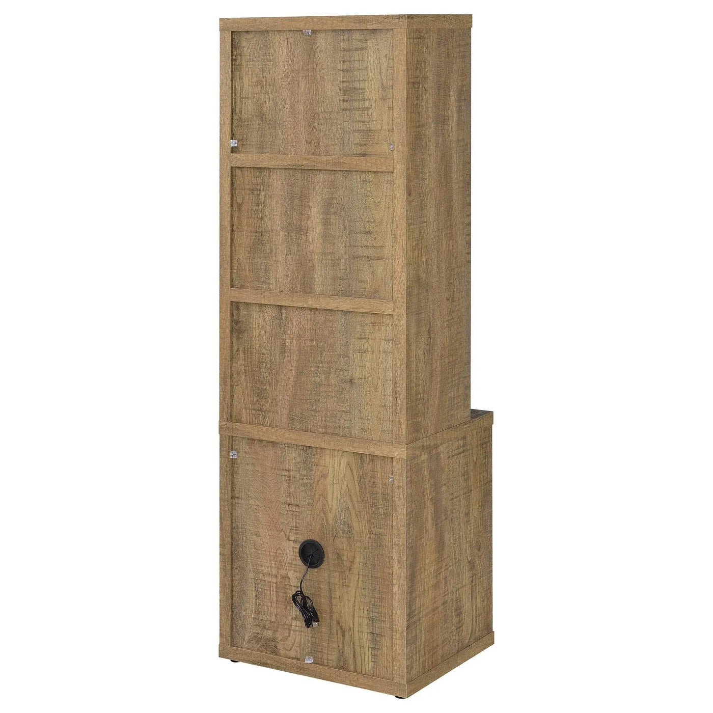 Geary - 3 Shelf Bookcase With USB Charging And Lockable Top Drawer by HouseOfZazla