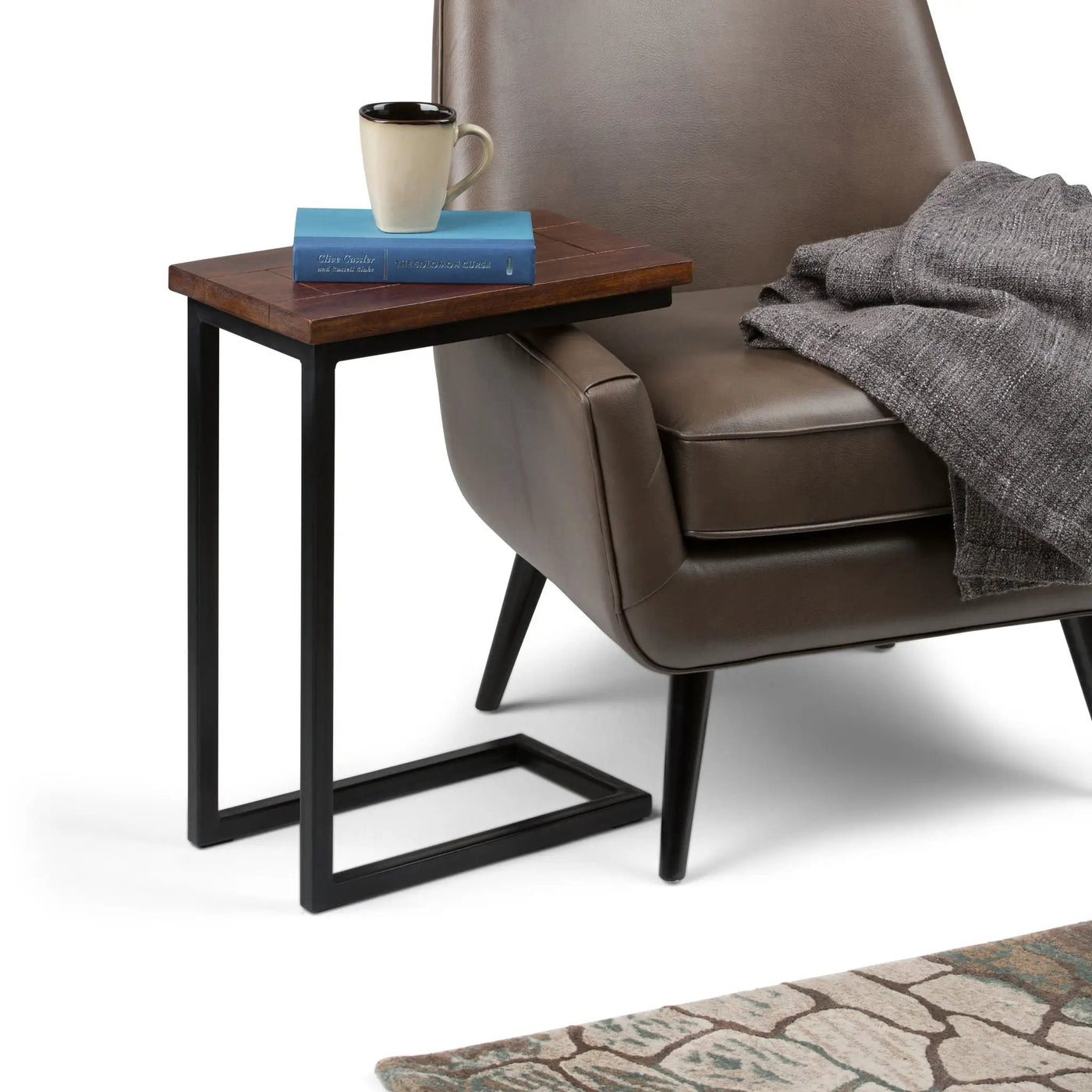Skyler - Handcrafted C Side Table by HouseOfZazla