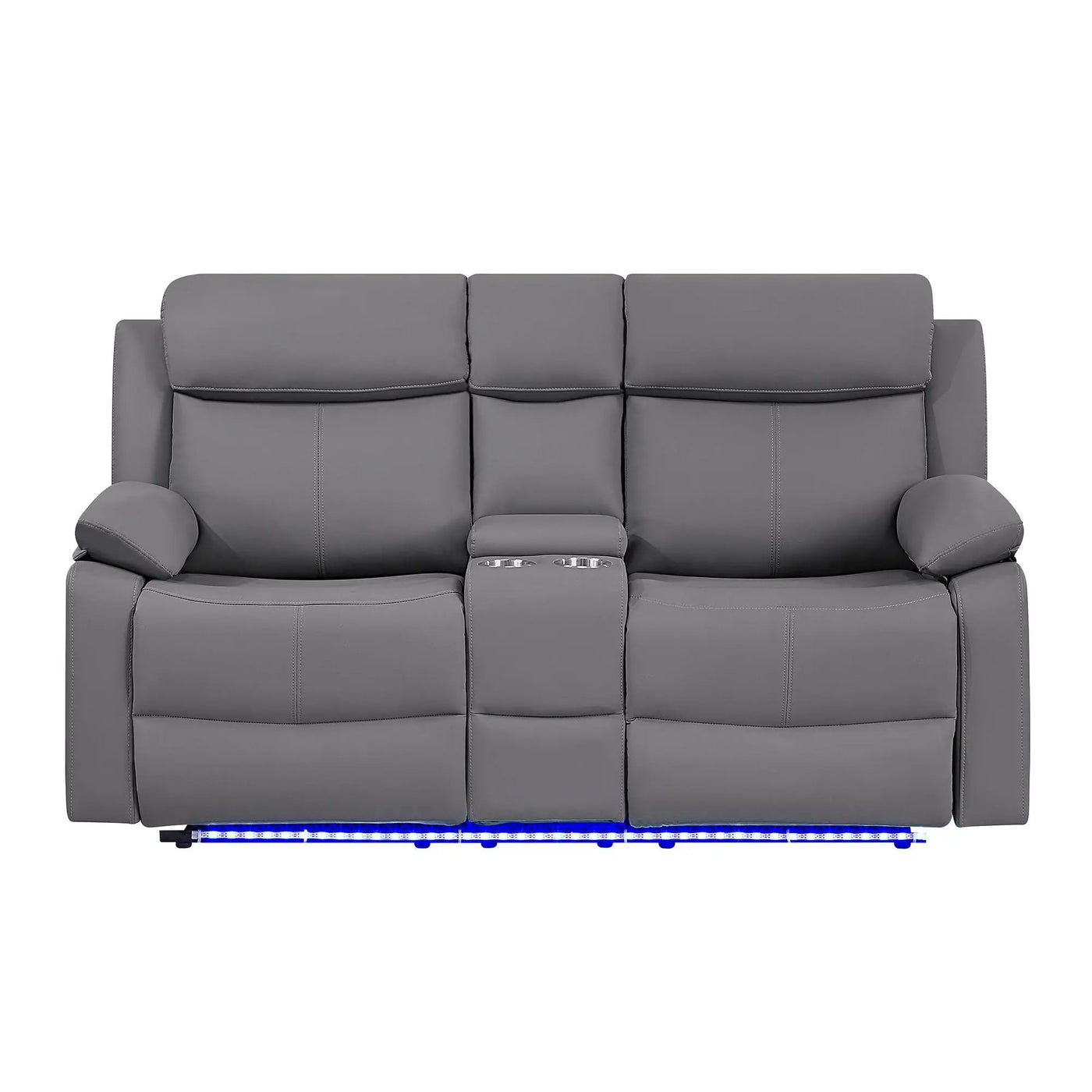 Blanche - Console Reclining Loveseat With LED Lights And Speakers by Unique Piece Furniture