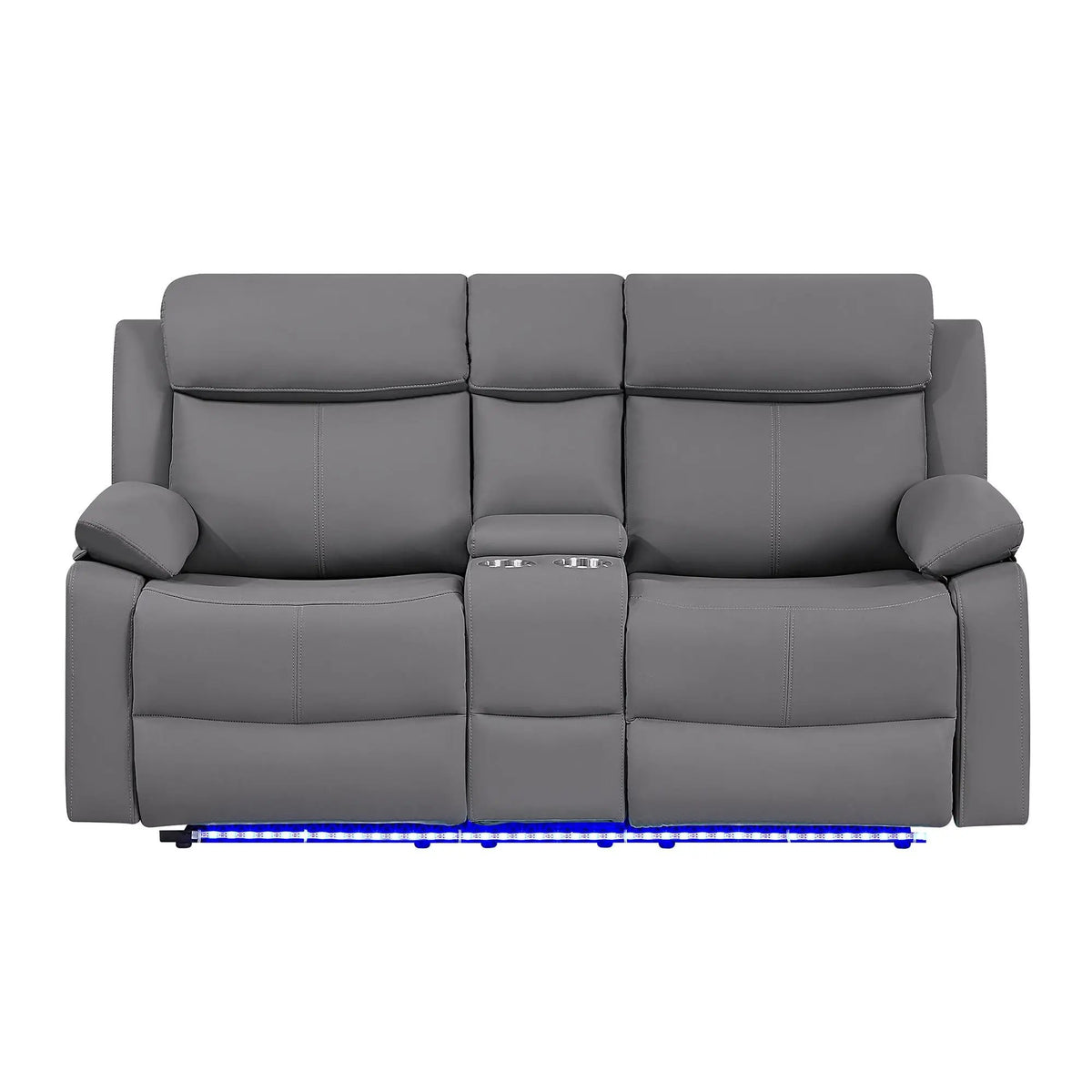 Blanche - Console Reclining Loveseat With LED Lights And Speakers, photo 2 of 13
