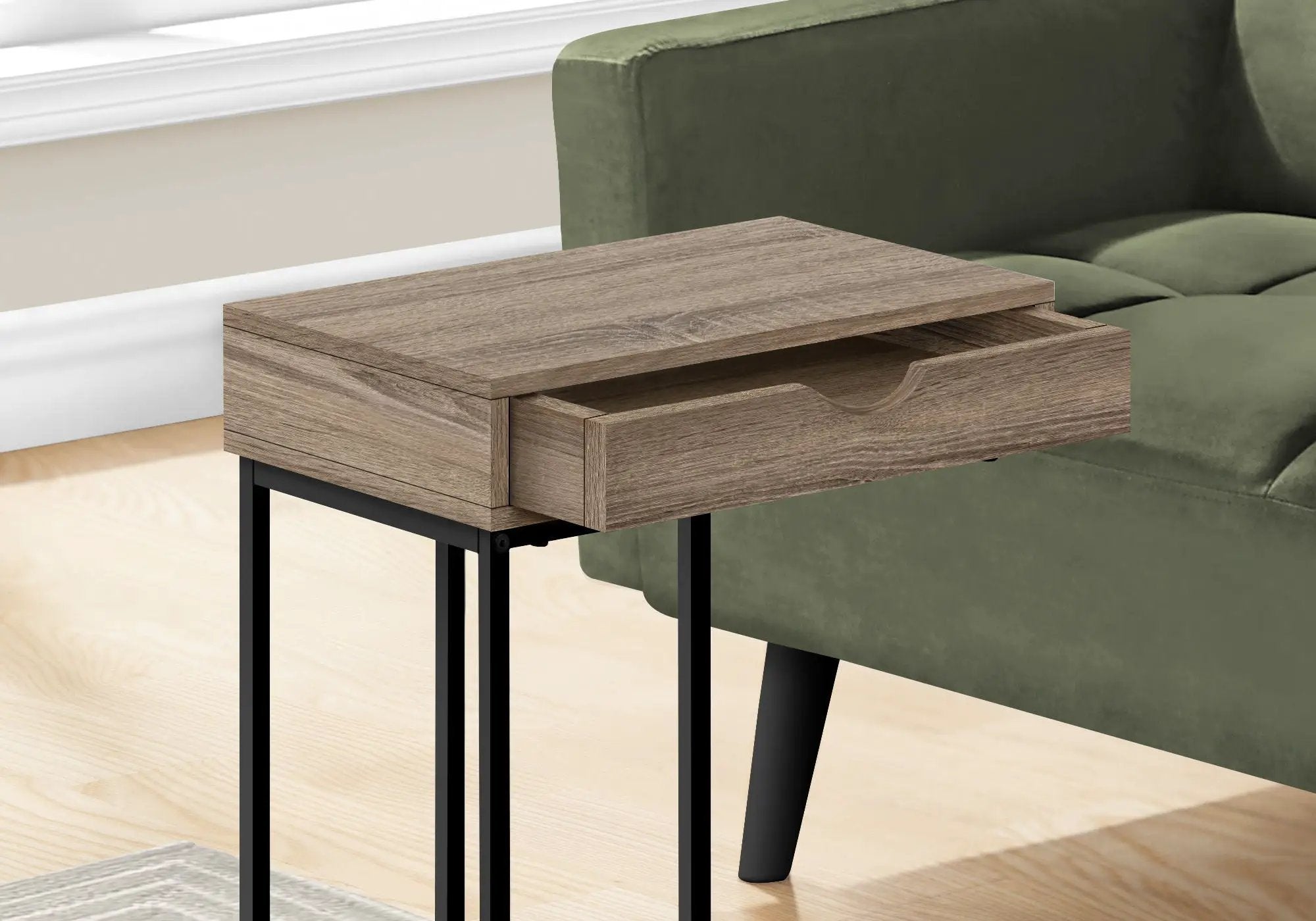 Accent Table, C-Shaped Contemporary & Modern Versatile Design by HouseOfZazla