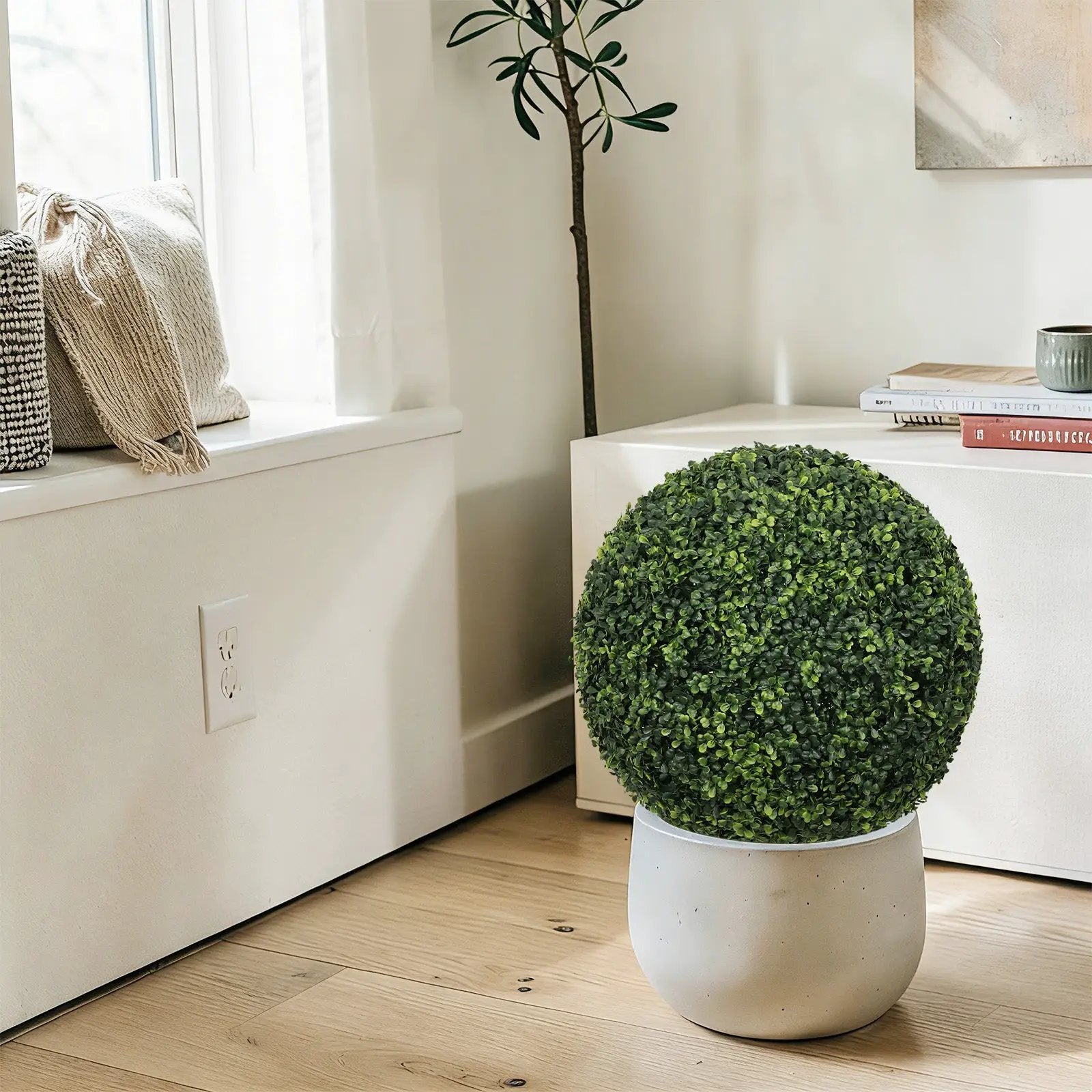 18.5In Dark Artificial Topiary Balls by HouseOfZazla