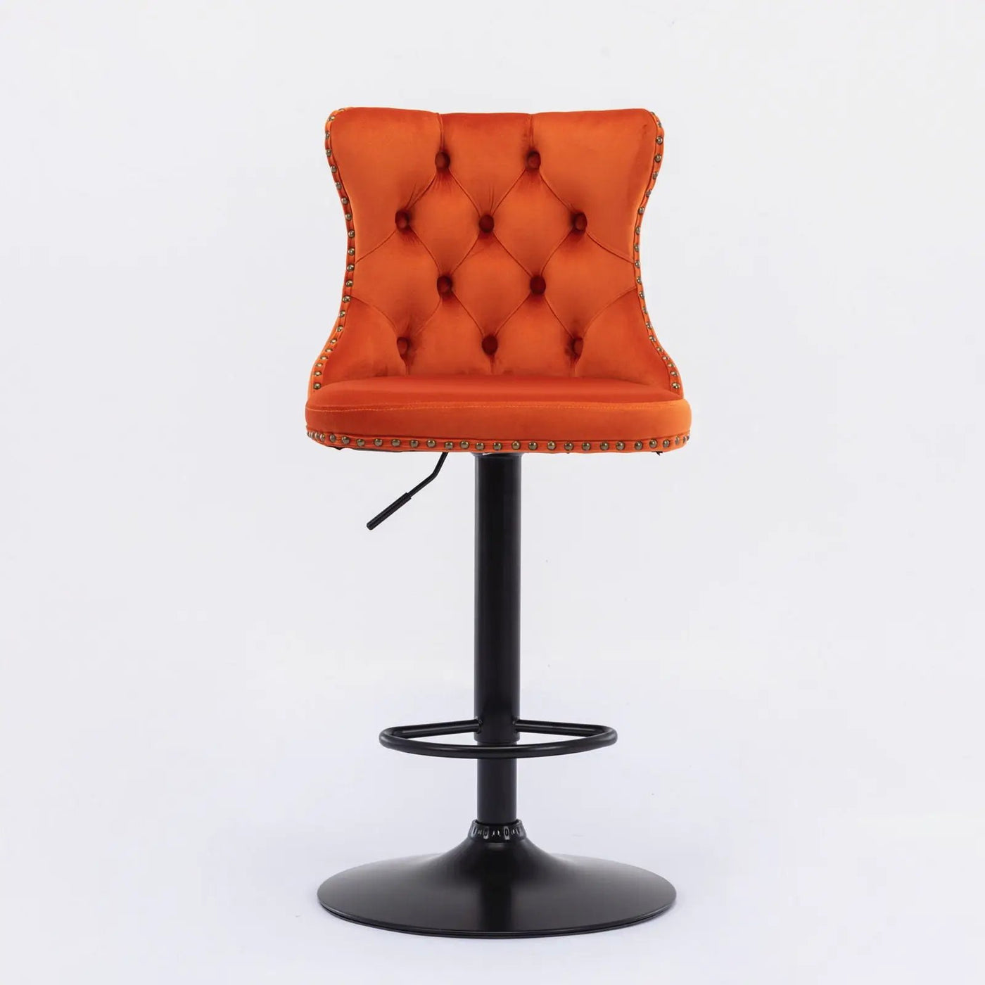 Swivel Barstools Adjusatble Seat Height, Modern Upholstered Bar Stools With Backs Comfortable Tufted For Home Pub And Kitchen Island (Set of 2) by Unique Piece Furniture