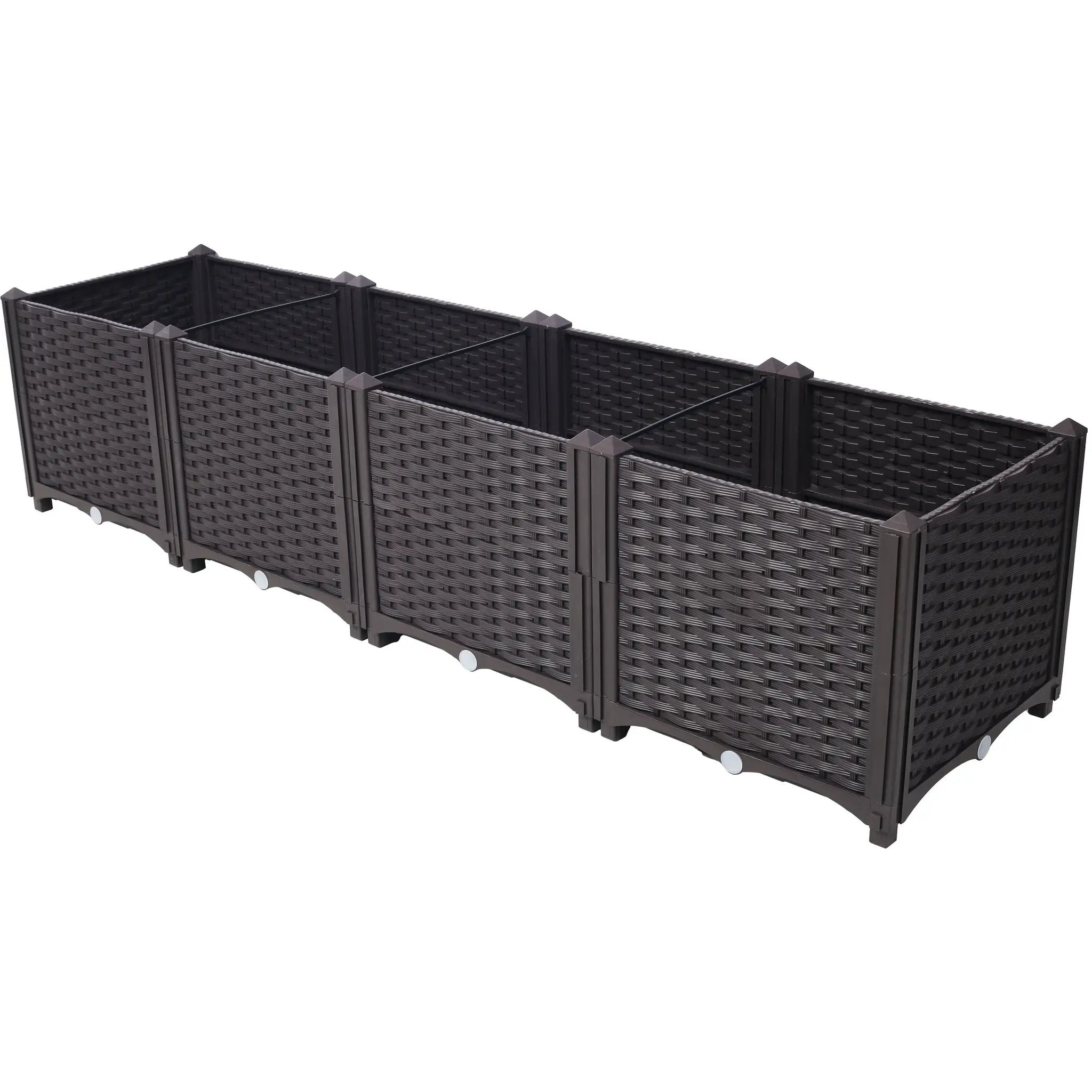 Deep Raised Garden Bed Plastic Planter Boxes by HouseOfZazla
