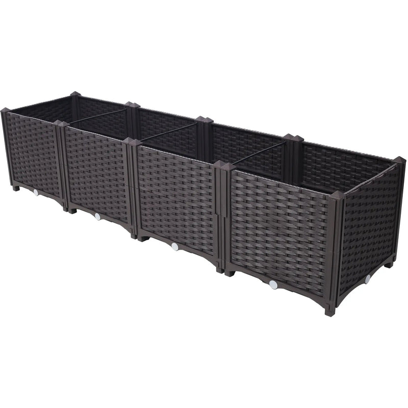 Deep Raised Garden Bed Plastic Planter Boxes by HouseOfZazla
