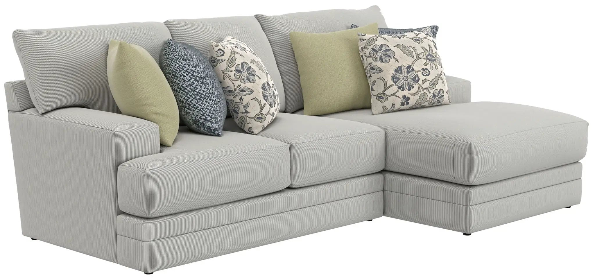 Stockbridge - Sectional With Comfort Coil Seating And 9 Accent Pillows Included by Unique Piece Furniture
