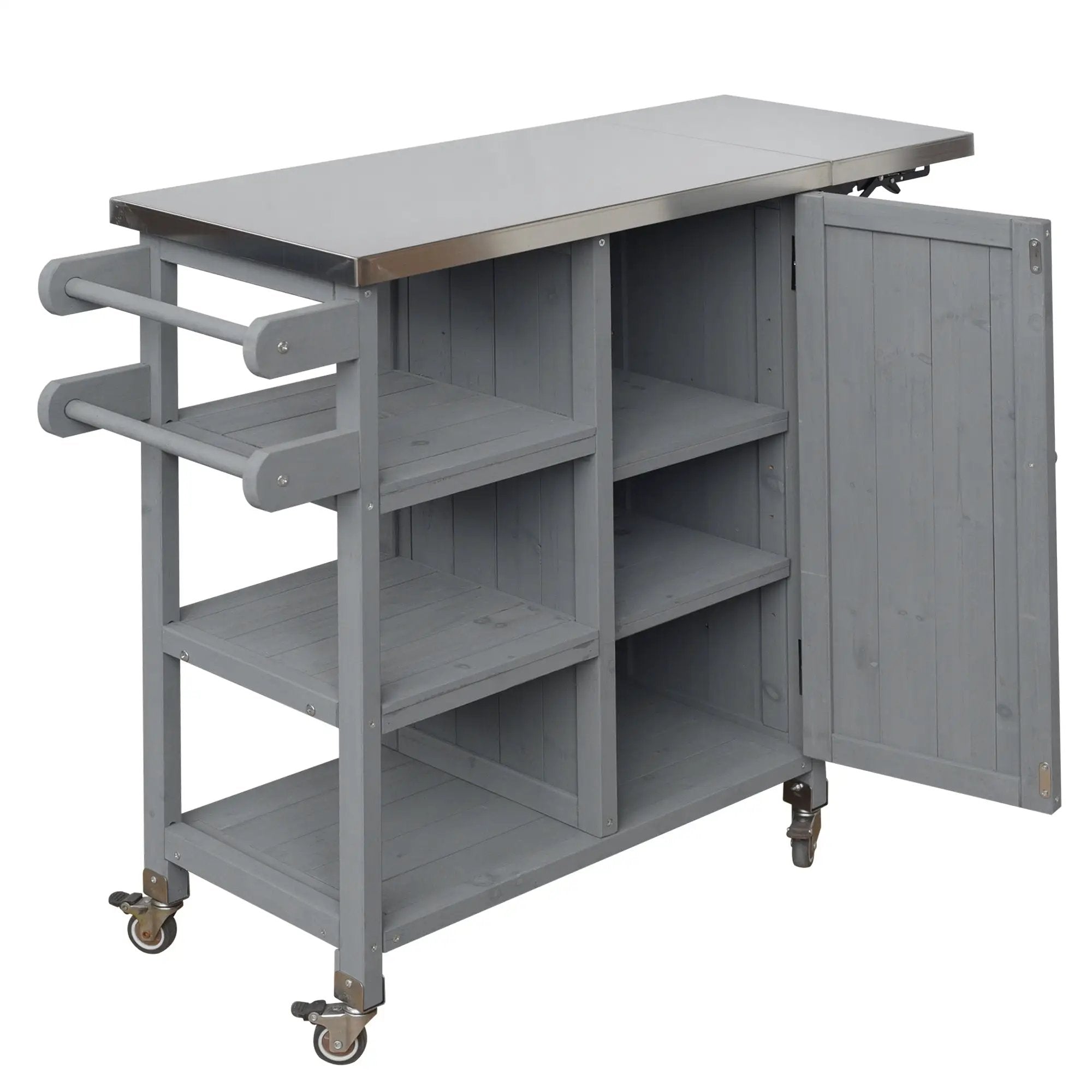 Foldable Outdoor Kitchen Island Patio Kitchen Cart by HouseOfZazla