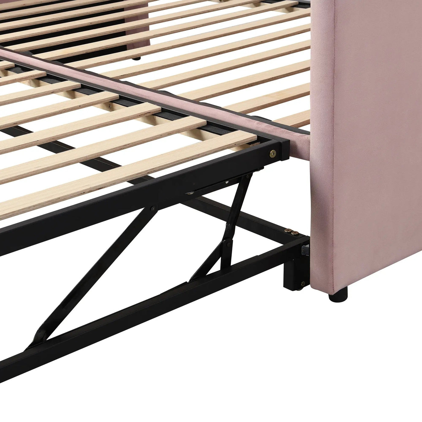 Twin Size Upholstered Daybed With Pop Up Trundle by HouseOfZazla