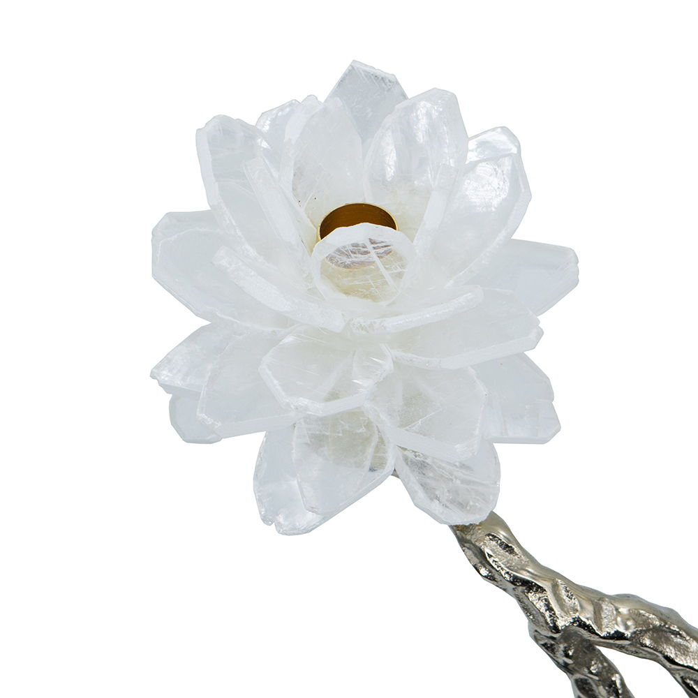Aluminum Candle Holder with Marble Stand - Pearl Silver or Gold, photo 20 of 26