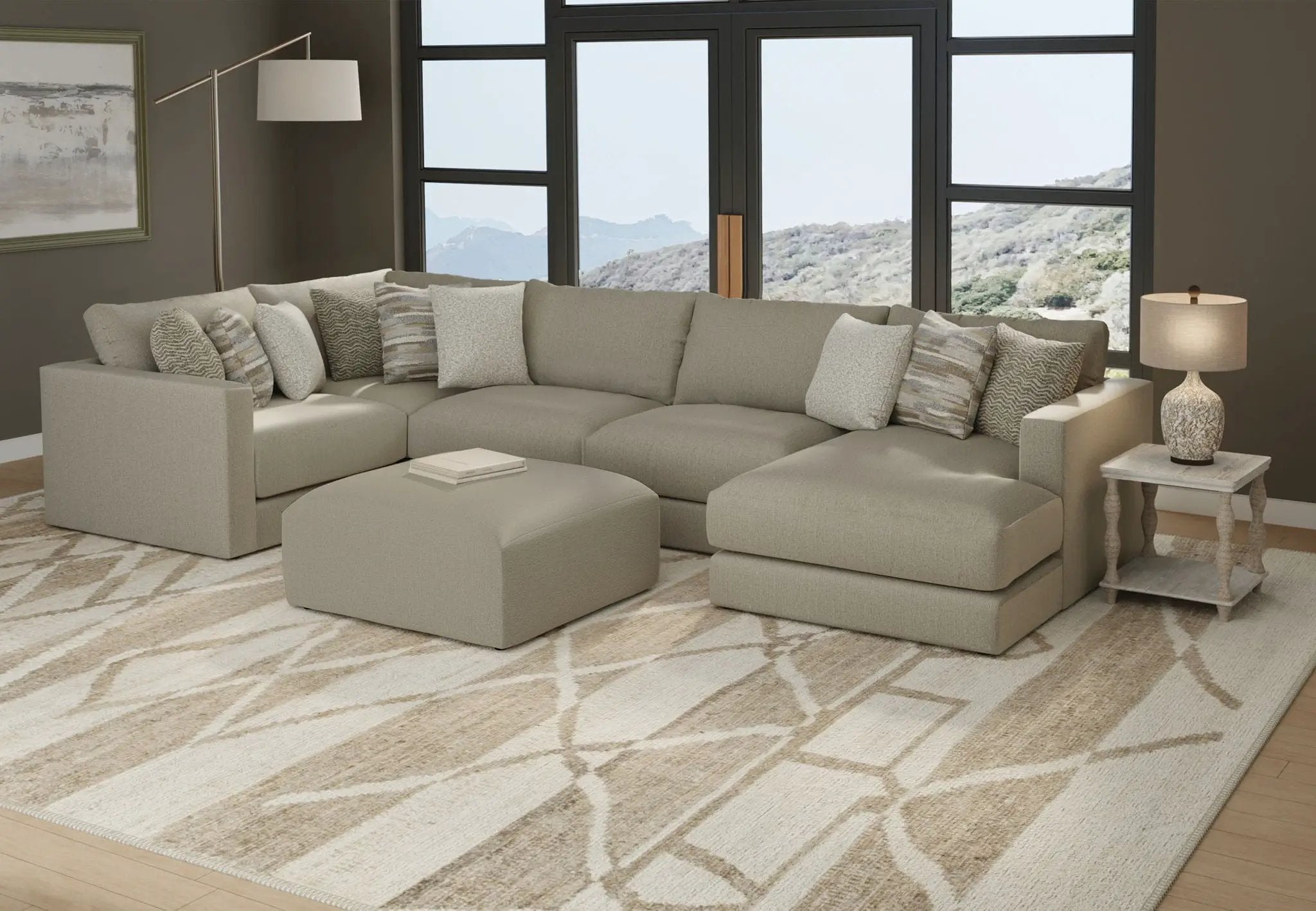 Amelia - Sofa - Sand by Unique Piece Furniture