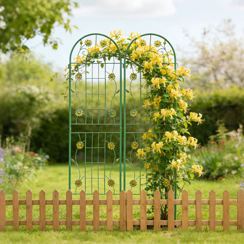 Metal Garden Trellis Rustproof Trellis For Climbing Plant Outdoor Flower Support by Unique Piece Furniture
