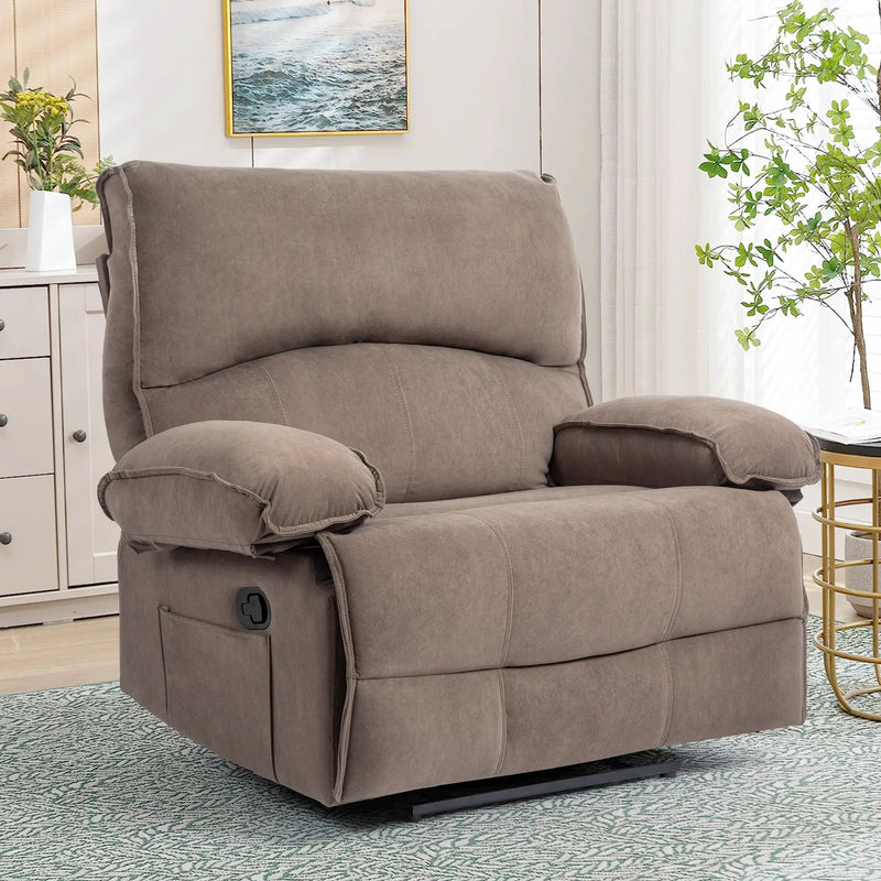 Oversized Manual Recliner Chair Sofa for Living Room by HouseOfZazla