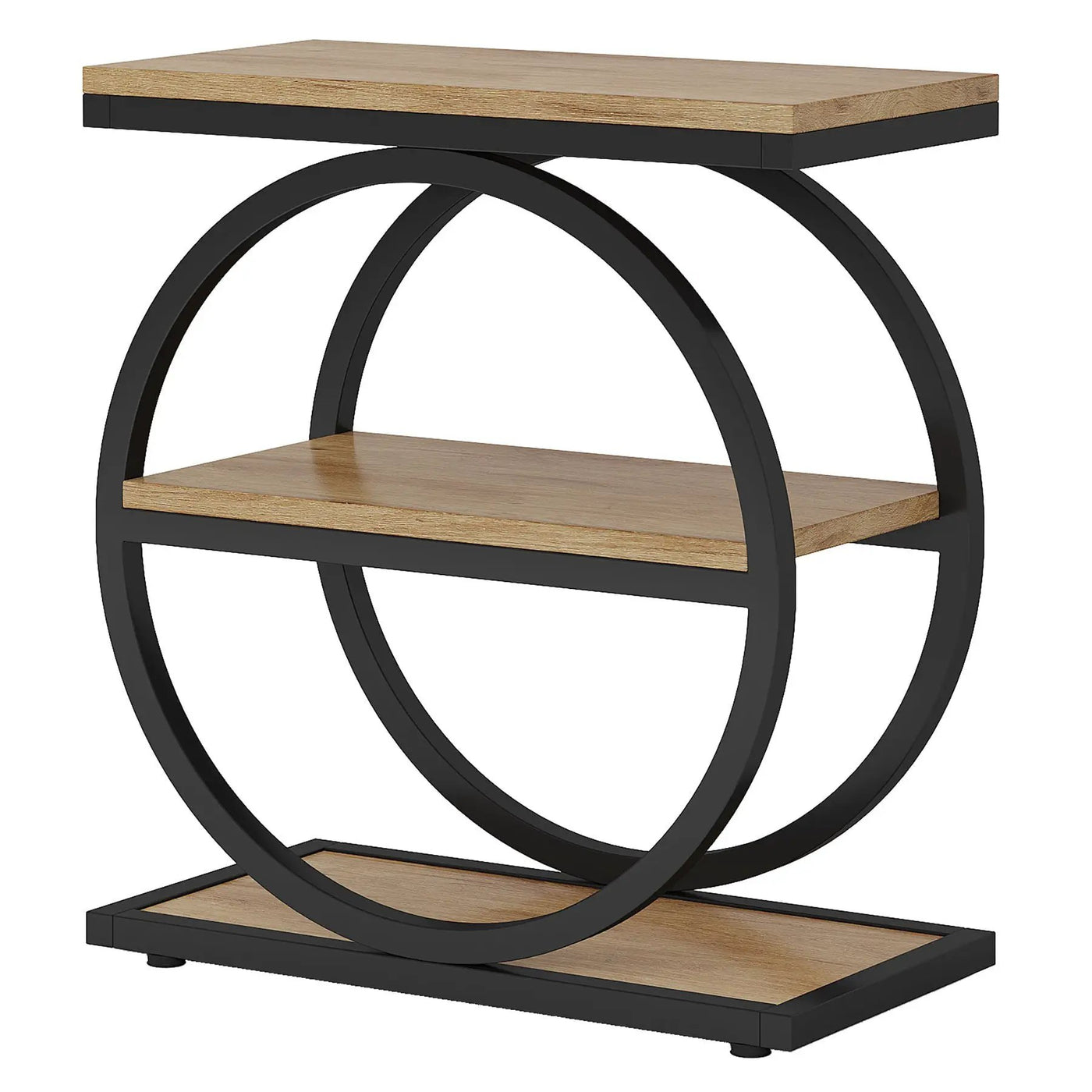 Industrial Narrow End Table With 3 Shelves by HouseOfZazla