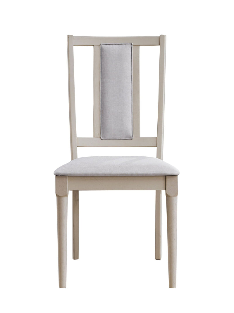 Beige Marta Side Chair Set of 2 with Fabric Upholstery - Natural Wood, photo 4 of 4