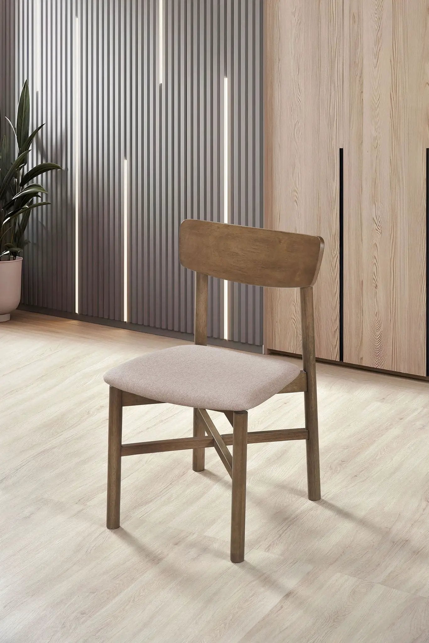Parkridge Dining Side Chair Natural Walnut (Set of 2) by Unique Piece Furniture