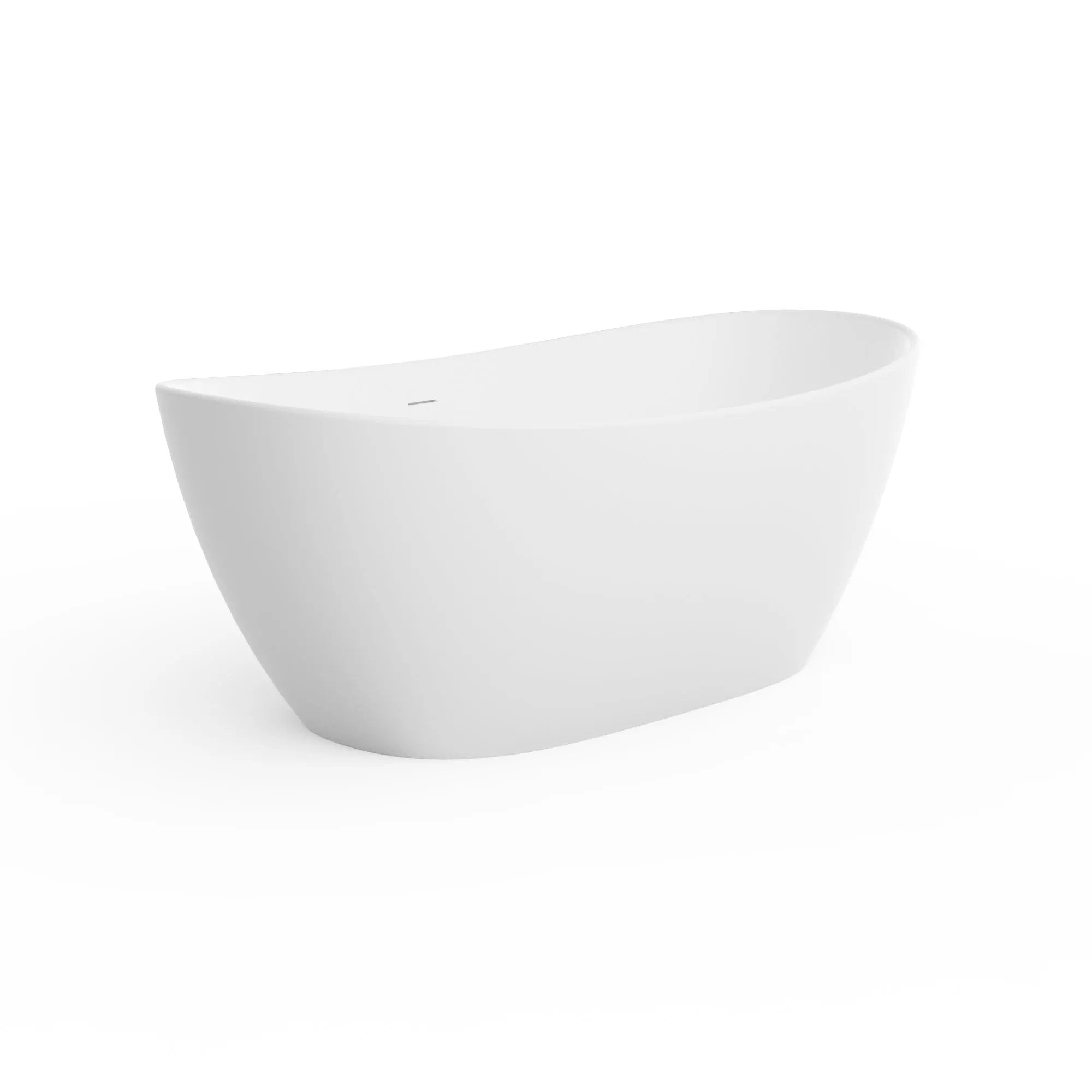 73 Inch Artificial Stone Solid Surface Freestanding Bathroom Bathtub by HouseOfZazla