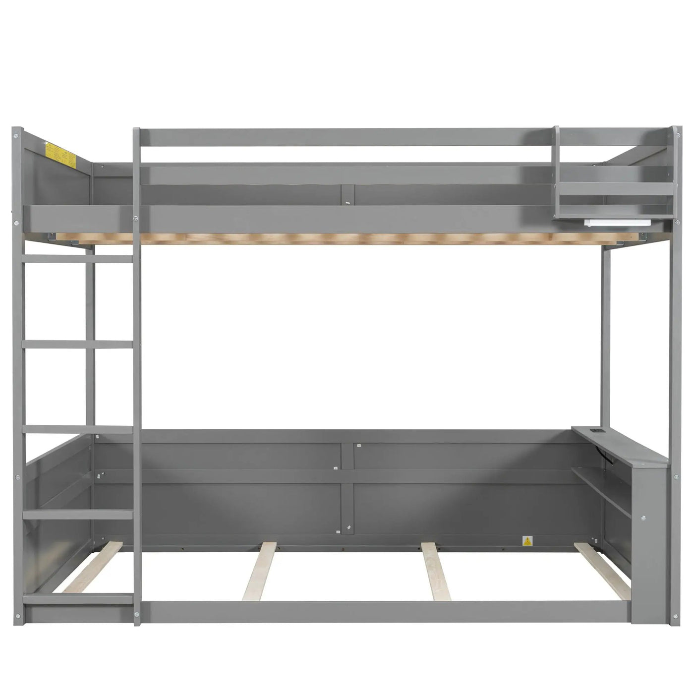 Bunk Bed With Built In Shelves, Storage Box, LED Light And USB Charging Station by HouseOfZazla