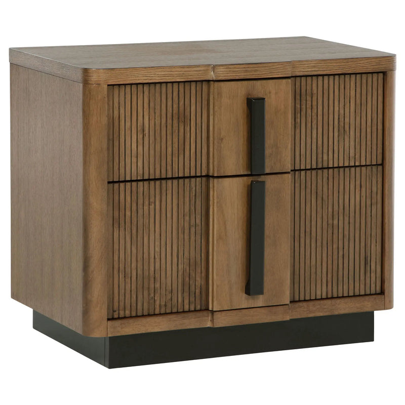 Terrace 2-drawer Nightstand Bedside Table Ash Brown by Unique Piece Furniture
