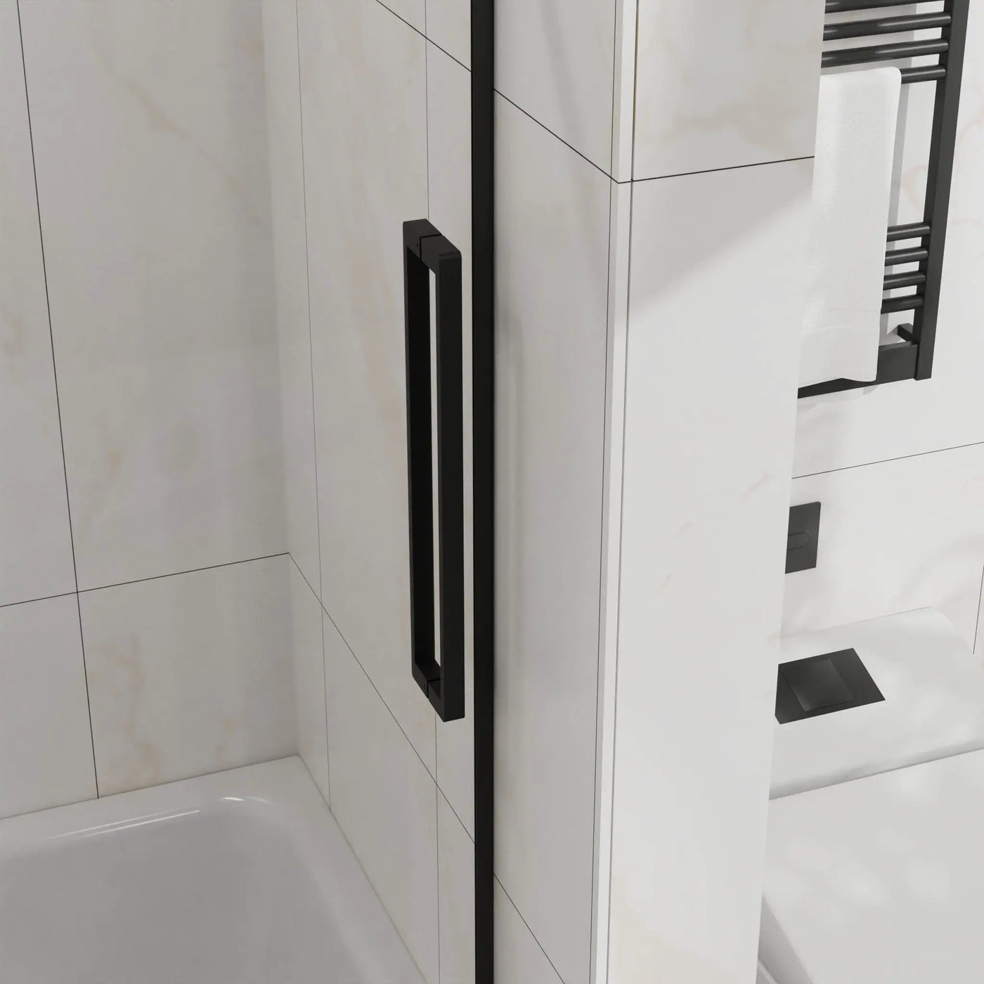 Frameless Tub Sliding Shower Door With Easy Clean Coating by HouseOfZazla