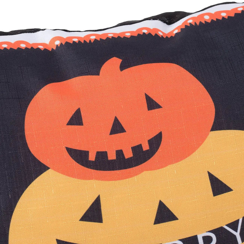 Halloween Pumpkin Pillow - Black / Orange by HouseOfZazla