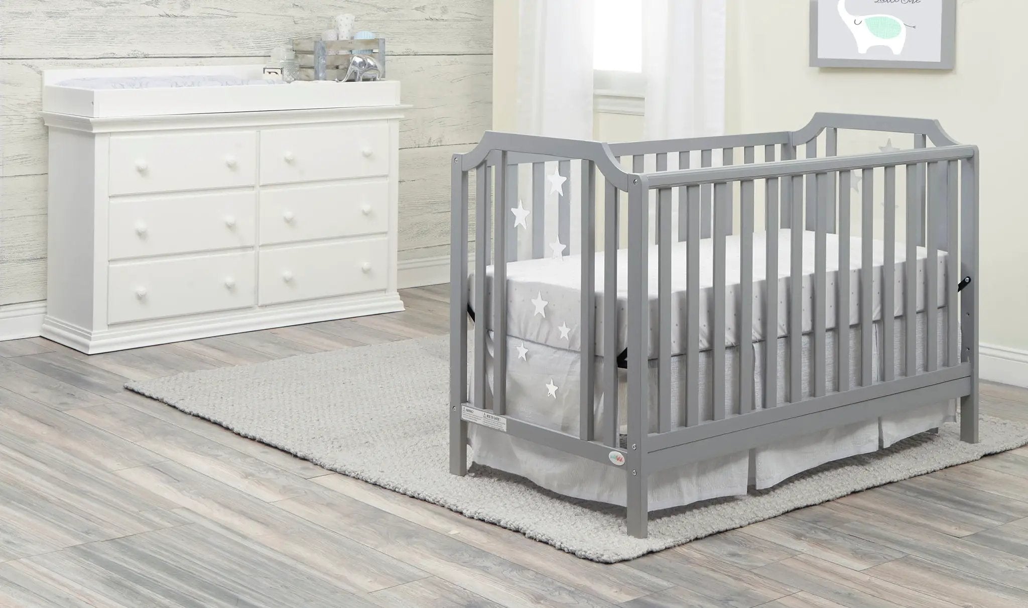 Celeste - 3-in-1 Convertible Island Crib by HouseOfZazla