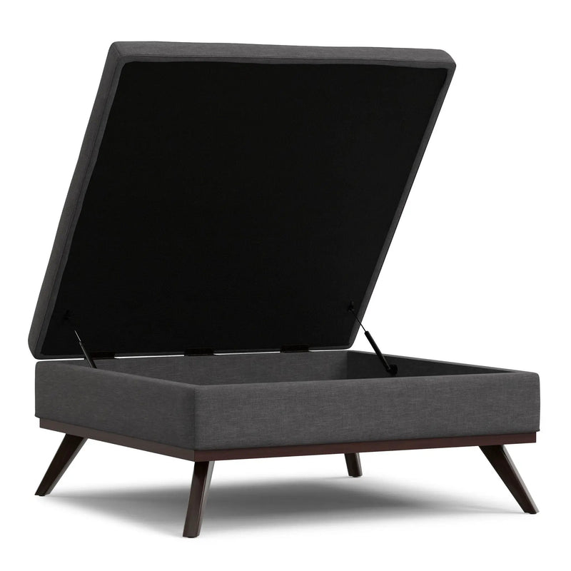 Owen - Multifunctional Square Coffee Table Storage Ottoman by Unique Piece Furniture