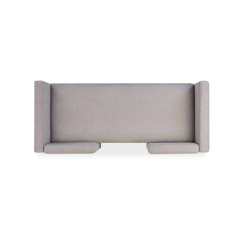 Upholstered Ottoman With 2 Bolster Pillows For Living Room - Gray by HouseOfZazla