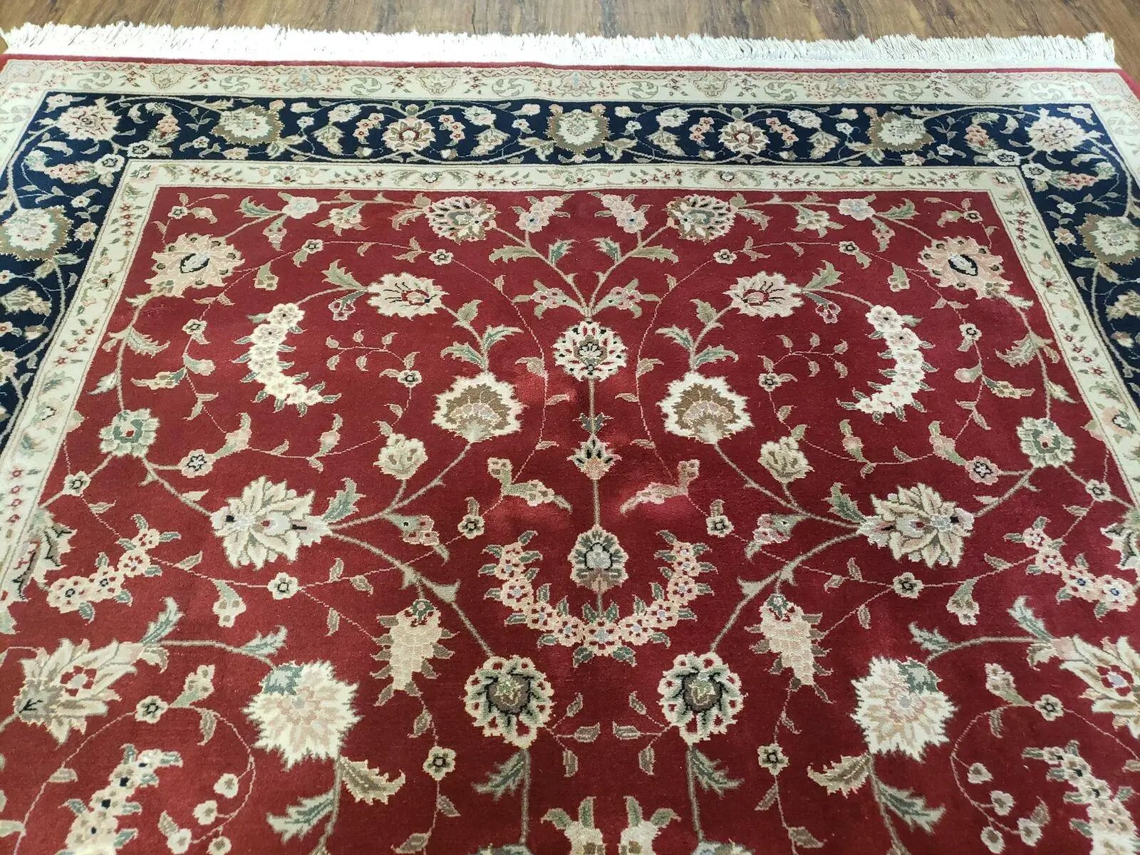 6' X 9' Vintage Fine Oriental Floral Handmade Wool Rug Vegetable Dyes Red Nice by Jewel Rugs