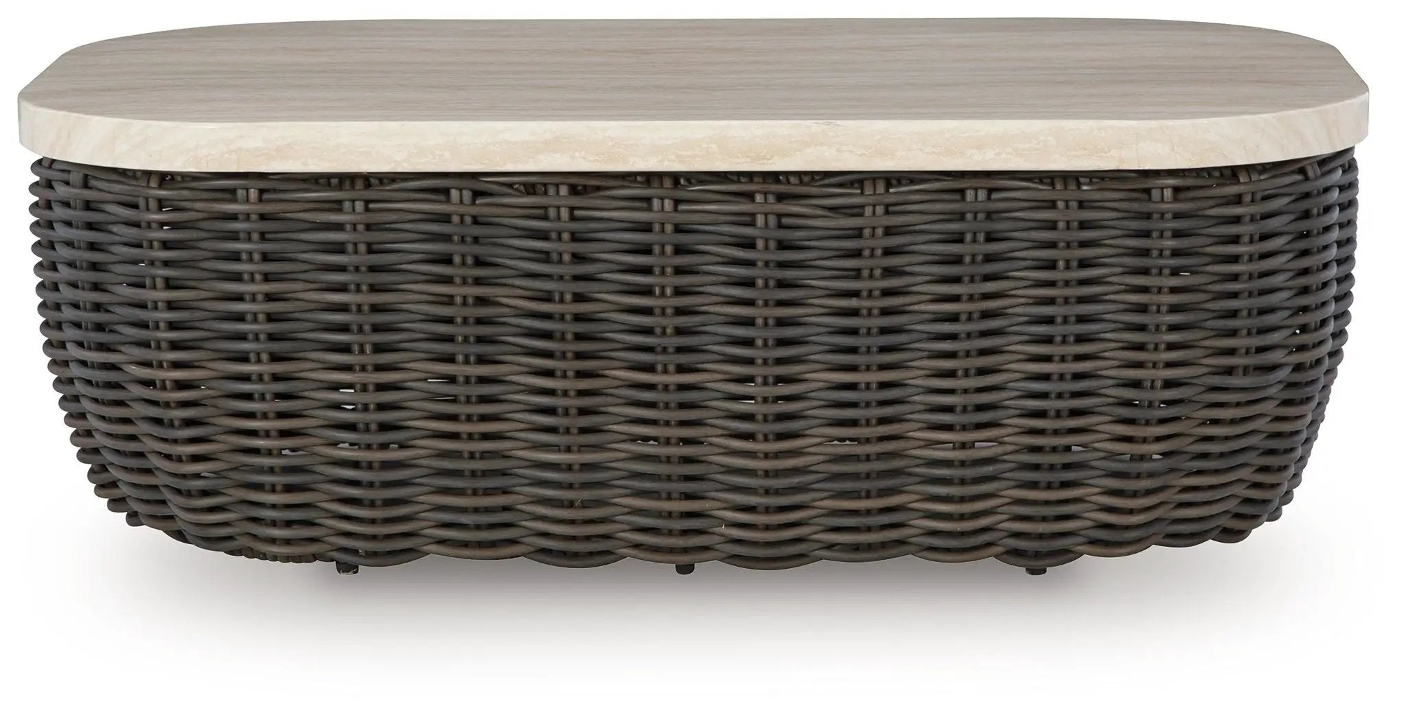 Kimora - Rectangular Cocktail Table - Beige / Dark Brown by Unique Piece Furniture