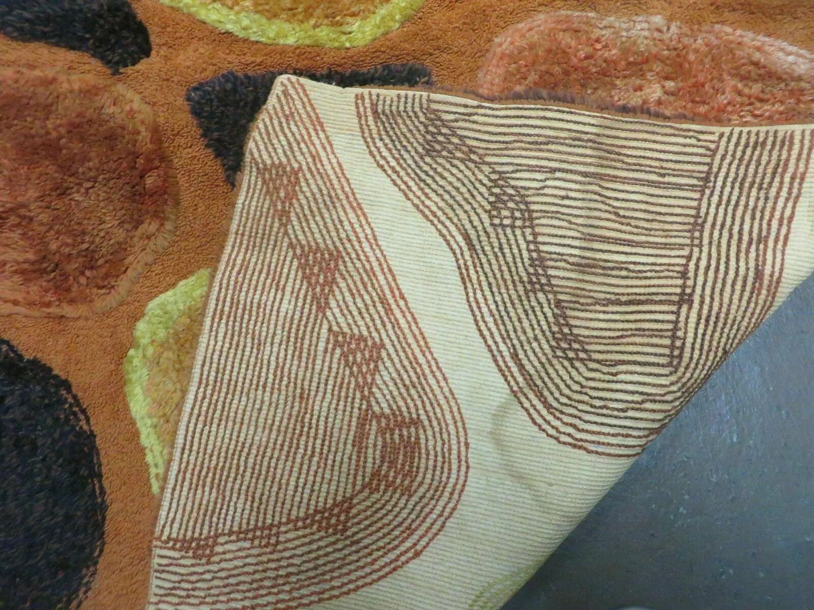 4' X 6' Modern Handmade Hooked Rug Wool Abstract Nice by Jewel Rugs