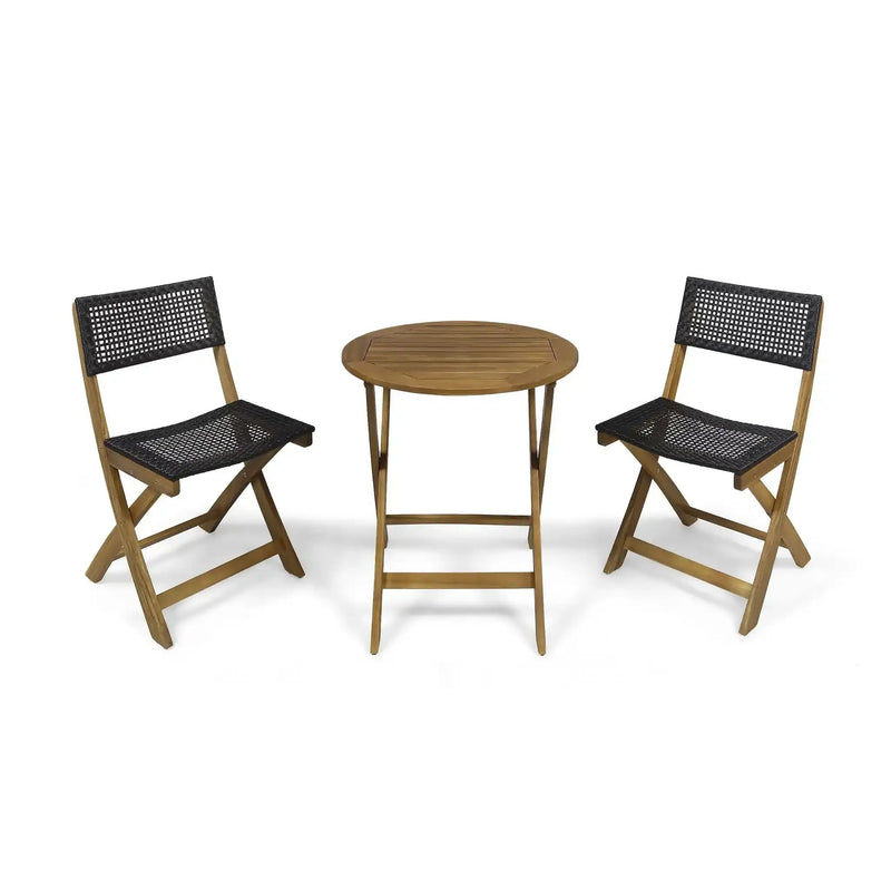 Ever Outdoor Dining Set with Dining Table and 2 Chairs by HouseOfZazla