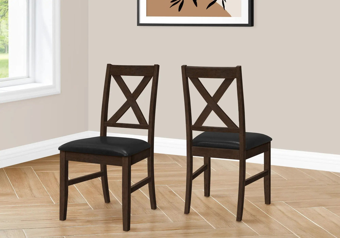 Dining Chair Side, Upholstered For Dining Room, Transitional (Set of 2) by HouseOfZazla