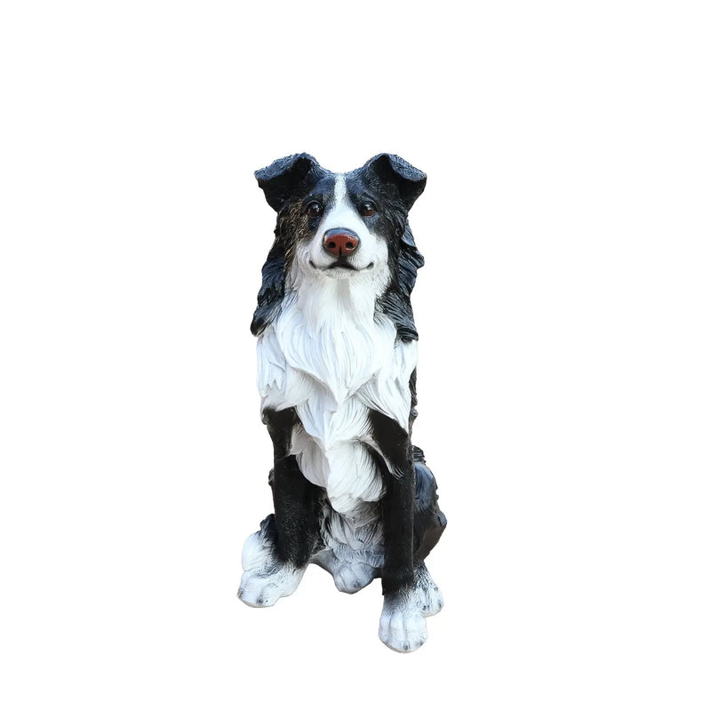 Outdoor Garden Border Collie Dog Statue Greeter by HouseOfZazla