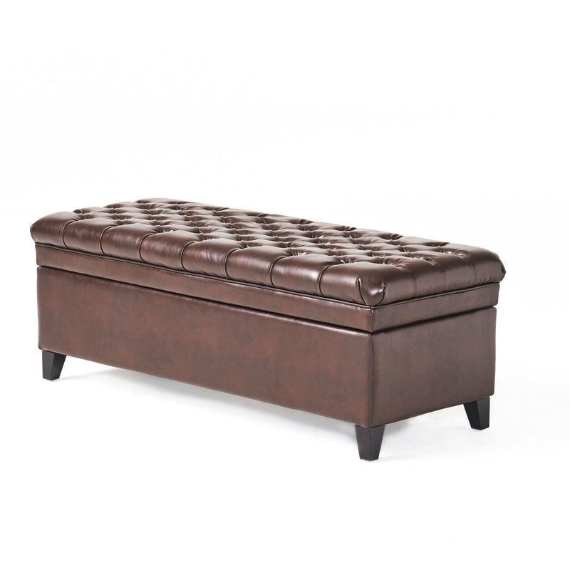 Juliana Storage Ottoman With Birch Legs by HouseOfZazla