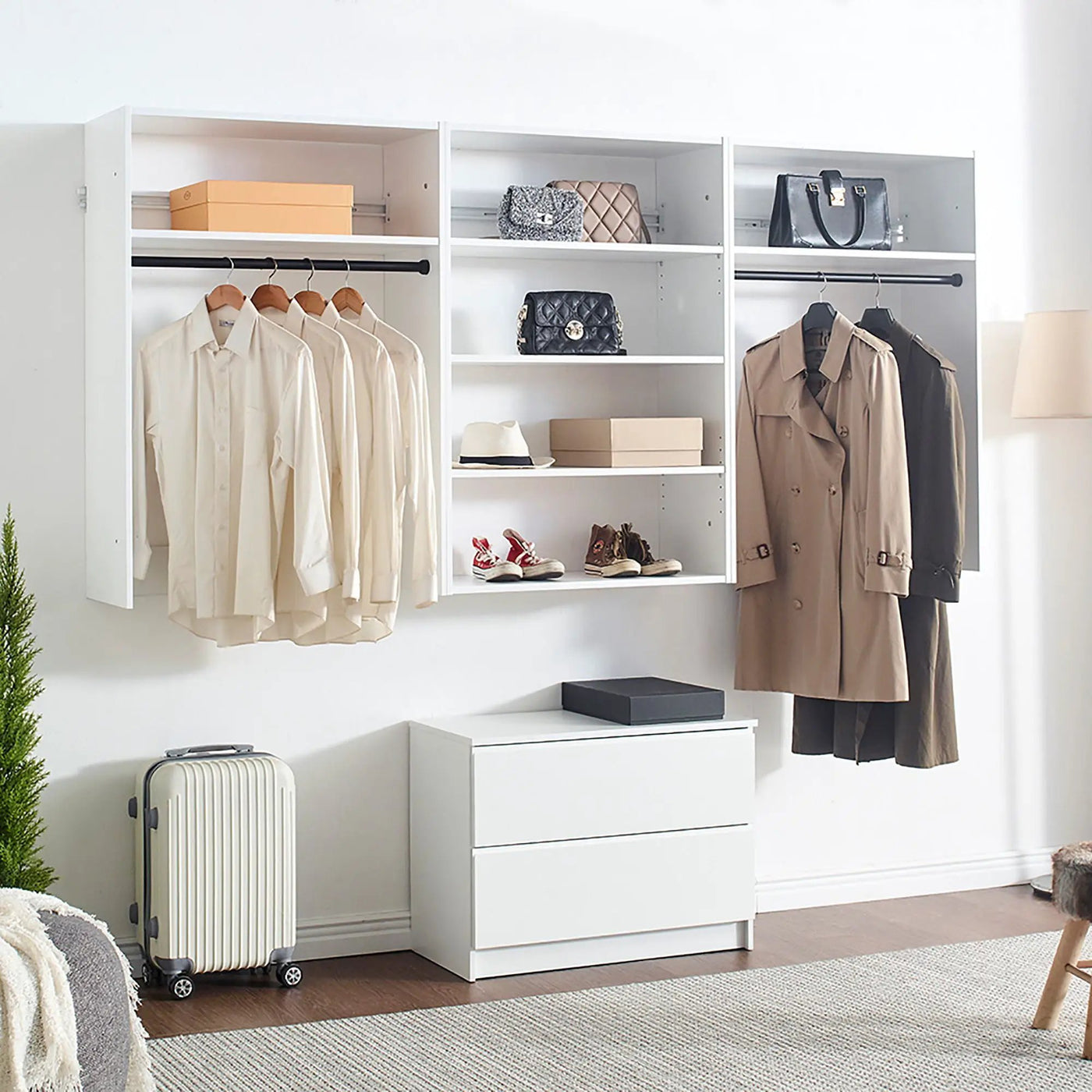 Devi - Modular Wood Closet System With Versatile Storage by HouseOfZazla