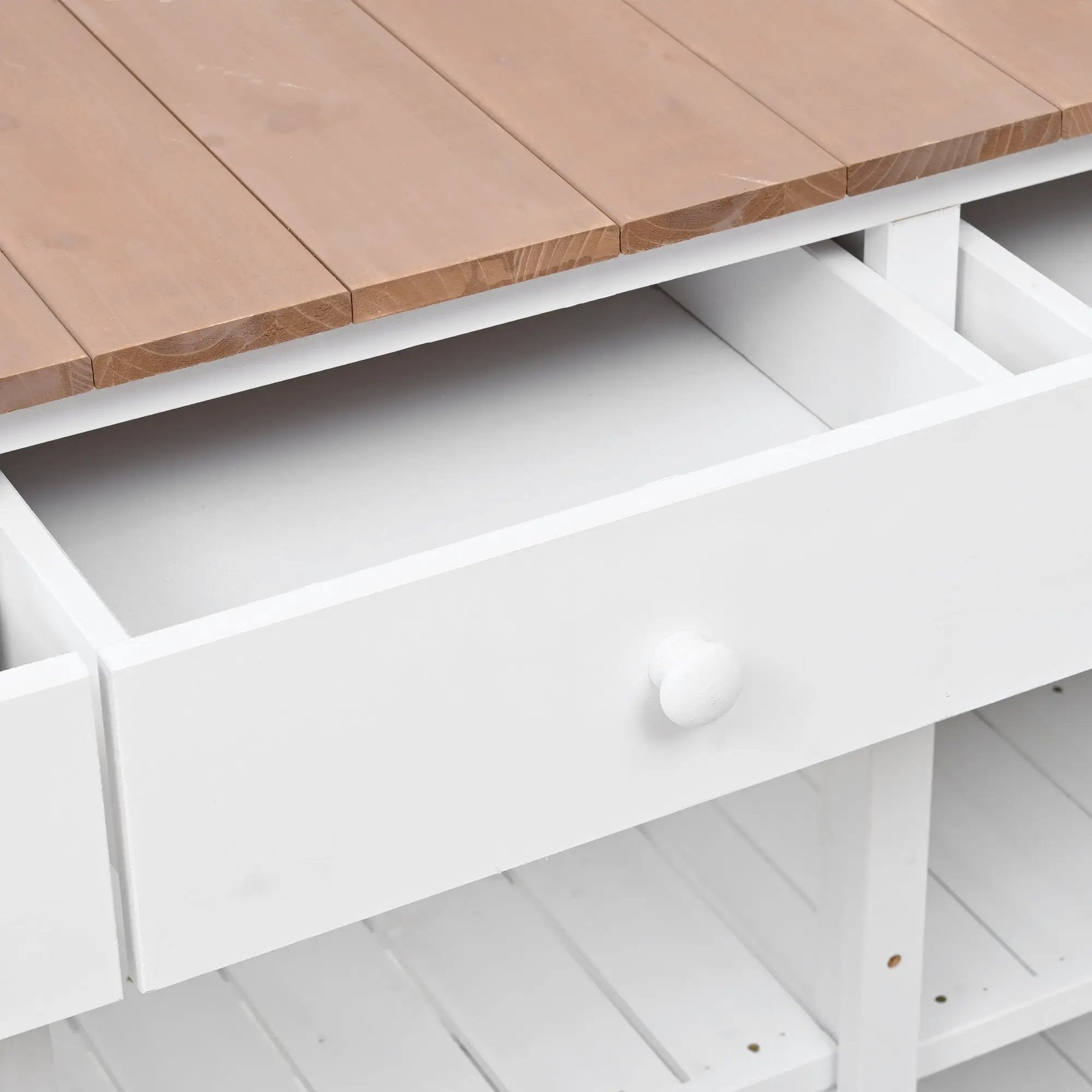 TOPMAX 65.7" Tall Garden Potting Bench Table with Hutch by HouseOfZazla