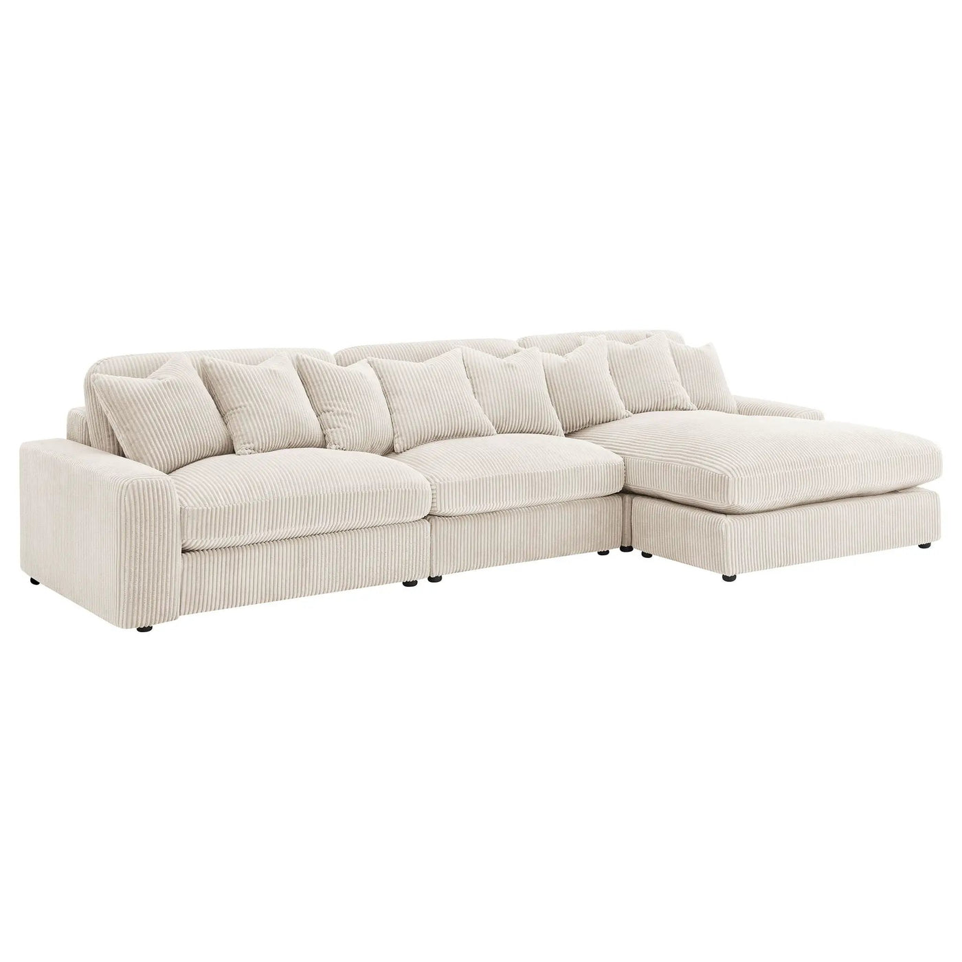 Cassidy - Upholstered Sectional Sofa With Reversible Cushions by HouseOfZazla