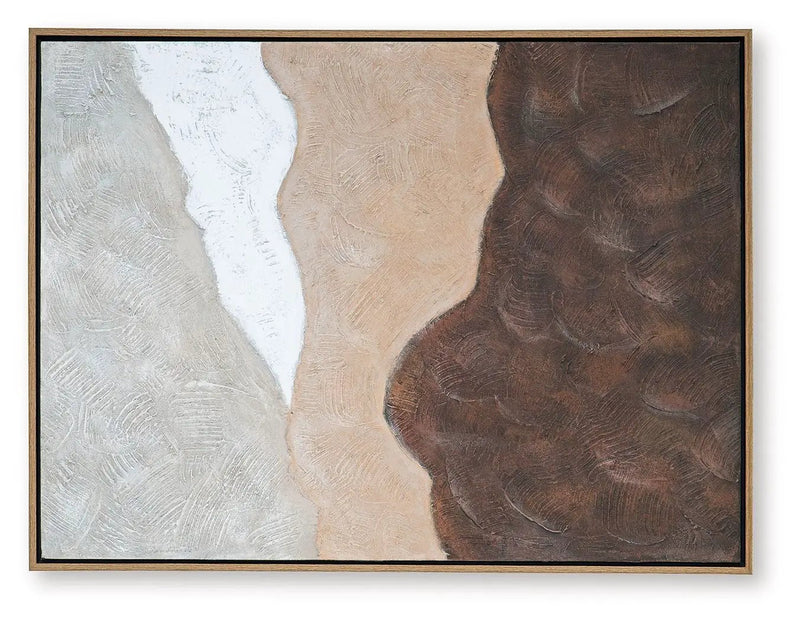 Fanthorne - Wall Art - Tan / Brown / White by Unique Piece Furniture