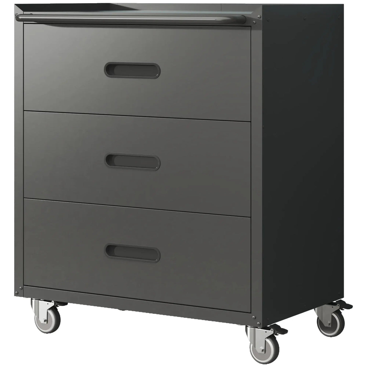 Heavy Duty Metal Storage Cabinet With Wheels 3 Drawer Tool Cabinet For Garage, Office, And Home Organizer Solutions by HouseOfZazla