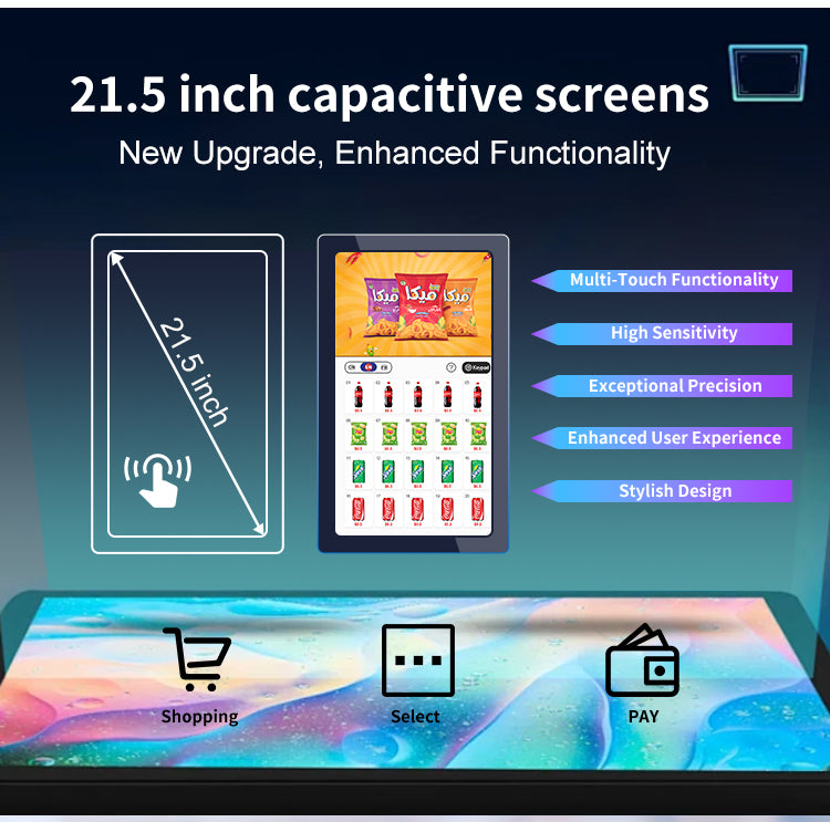 Beverage Snack Combo Vending Machine for business with Touch Screen, Card Reader, photo 4 of 6