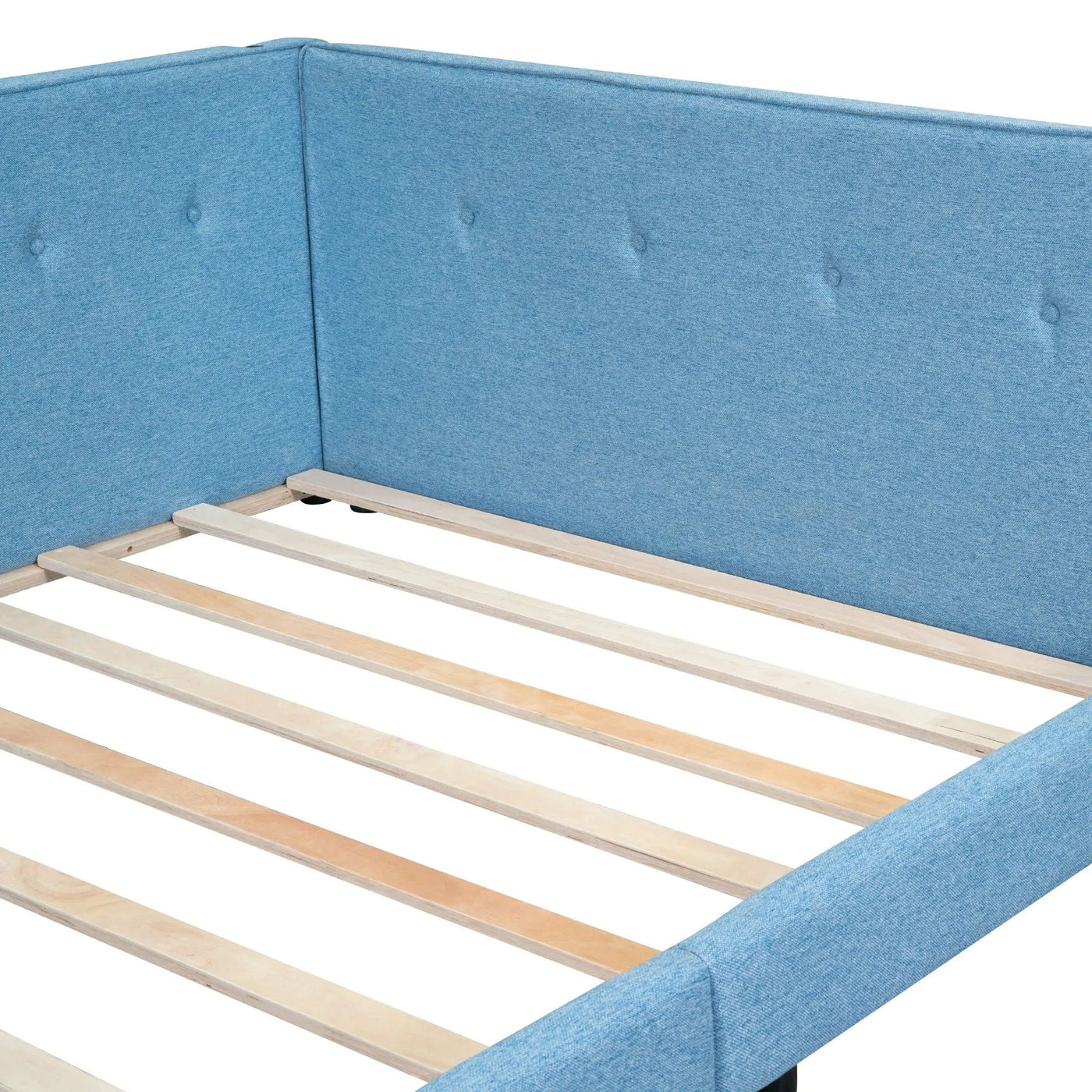 Modern Upholstered Platform Bed With USB Ports And LED Belt by HouseOfZazla