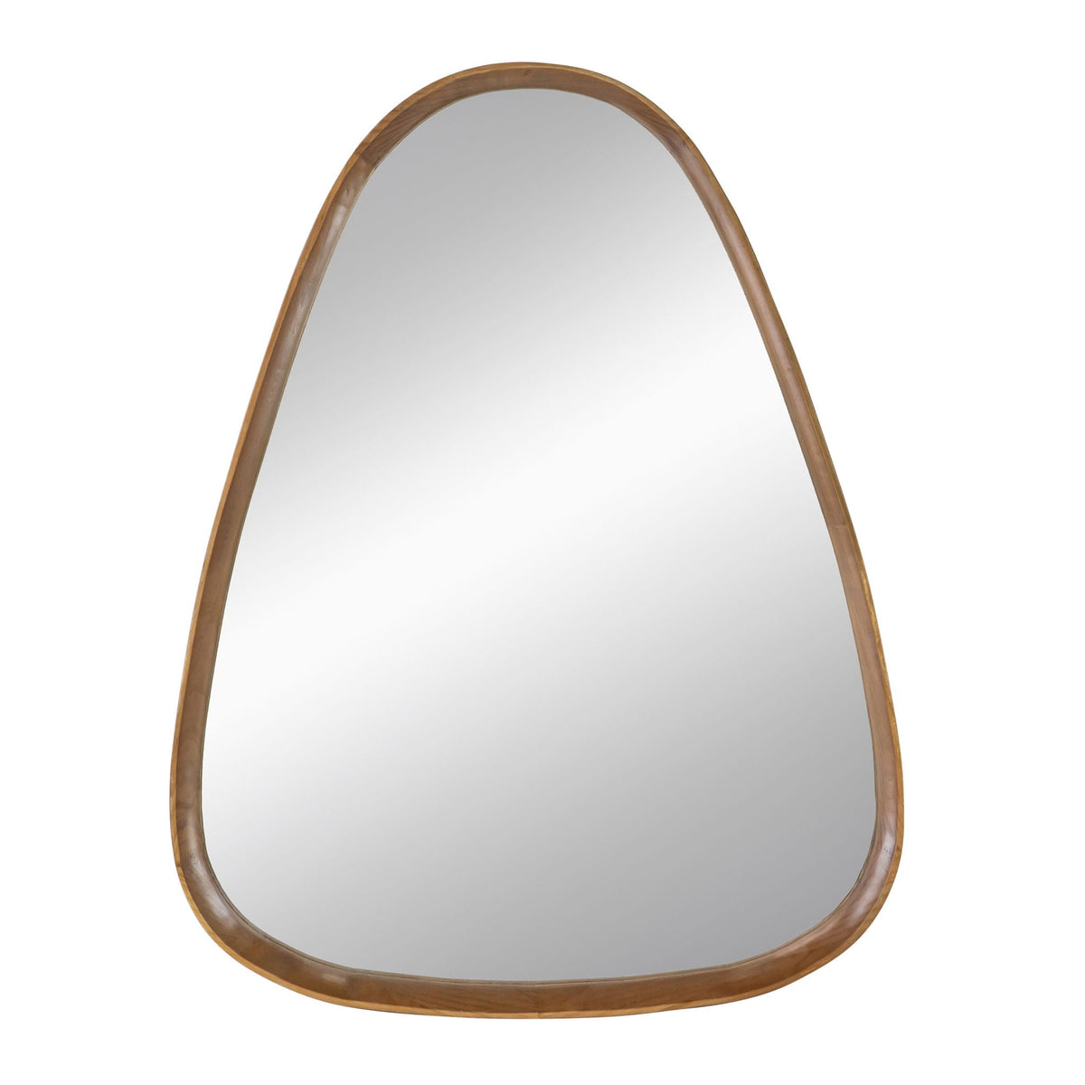 Irregular Mirror With Frame Wall Mirror - Brown, photo 7 of 9