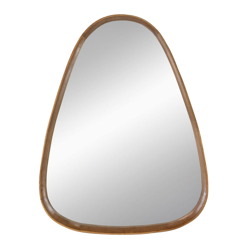 Irregular Mirror With Frame Wall Mirror - Brown, photo 7 of 9