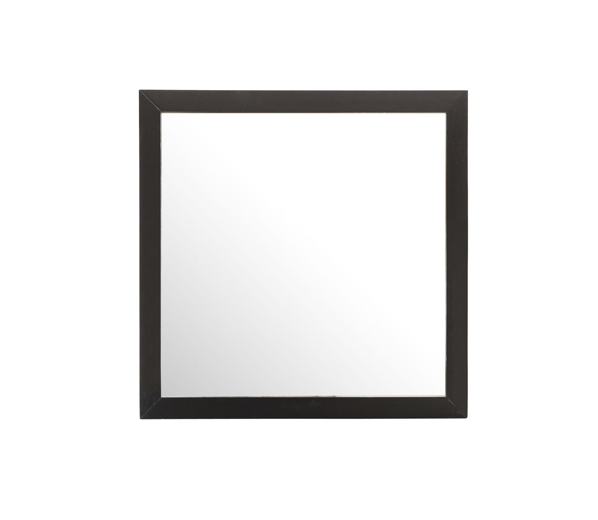 Burlington Modern Design Transitional Wall Mirror with Wood Frame - Dark Red, Black, or White, photo 16 of 17