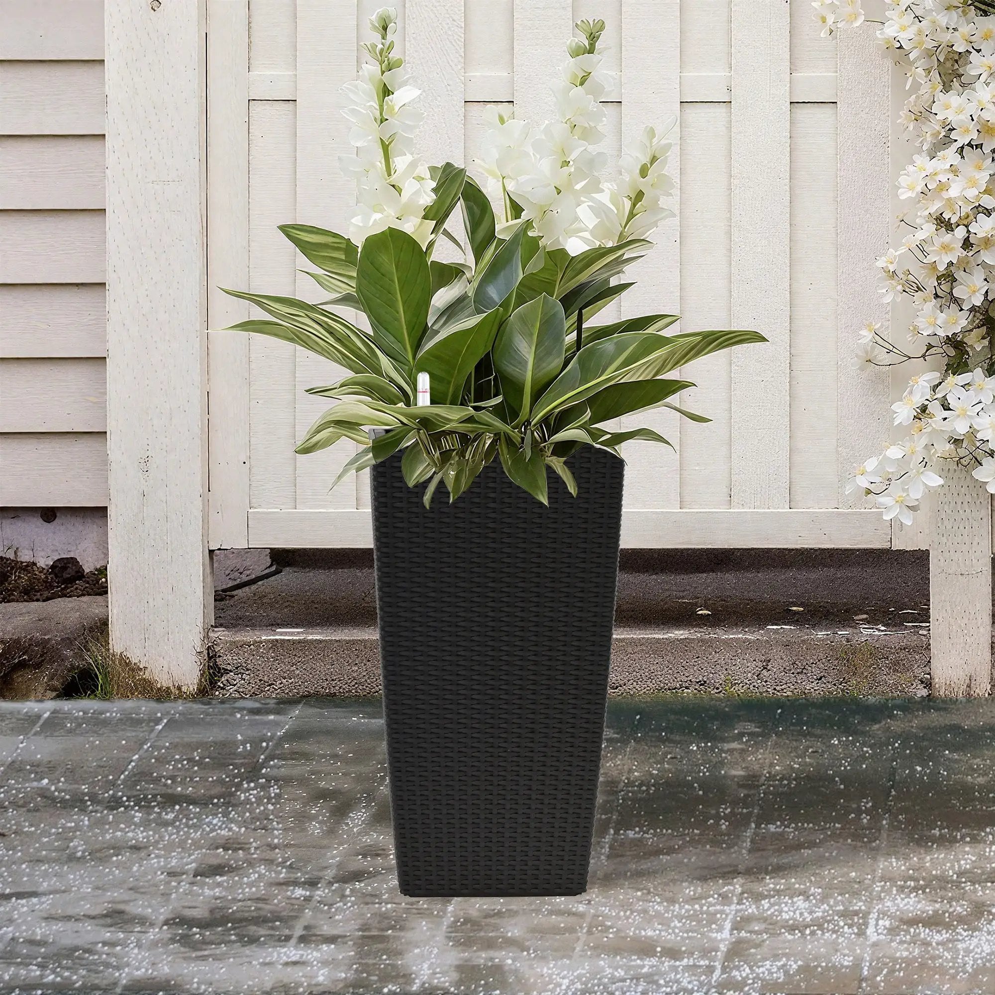 Pack of 2 Square Planters with Automatic Watering System by HouseOfZazla