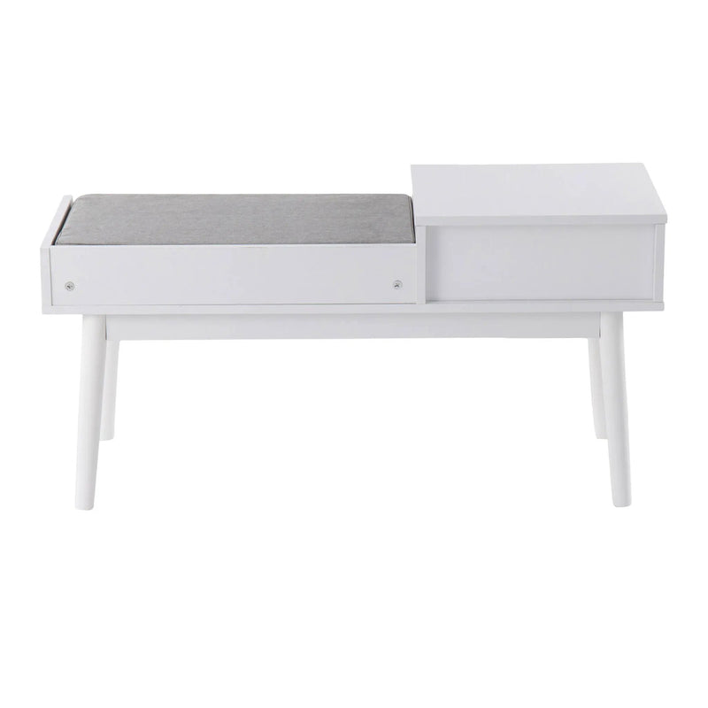 Telephone Contemporary Bench With Pull Out Drawer by Unique Piece Furniture